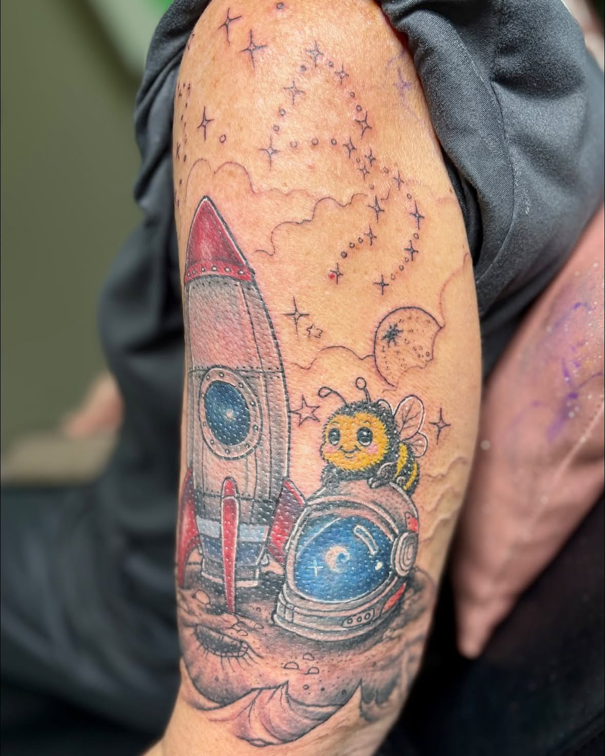 Tattoo by @danidemoart — realism, dotwork