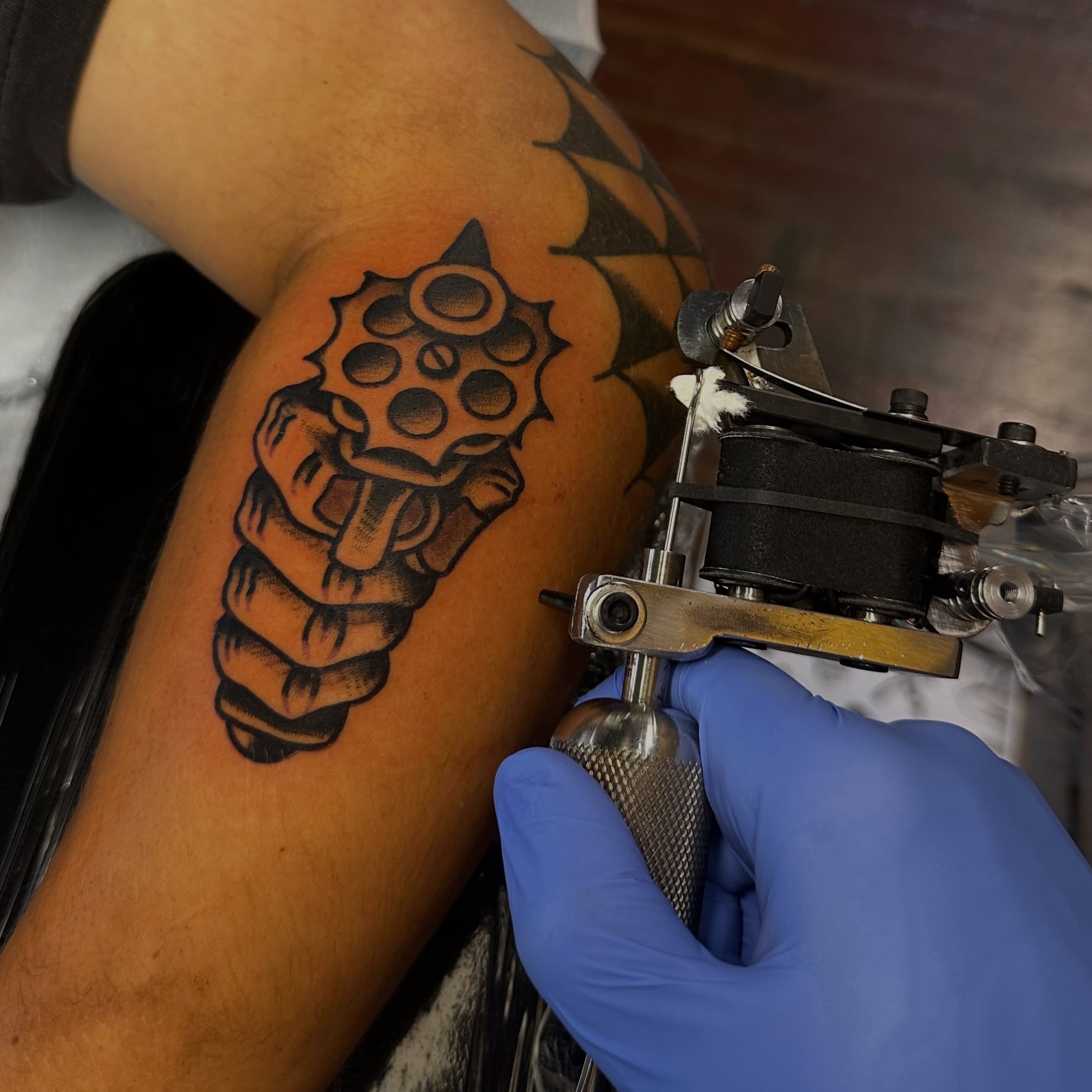 Tattoo by @marshall.gif — black_and_grey
