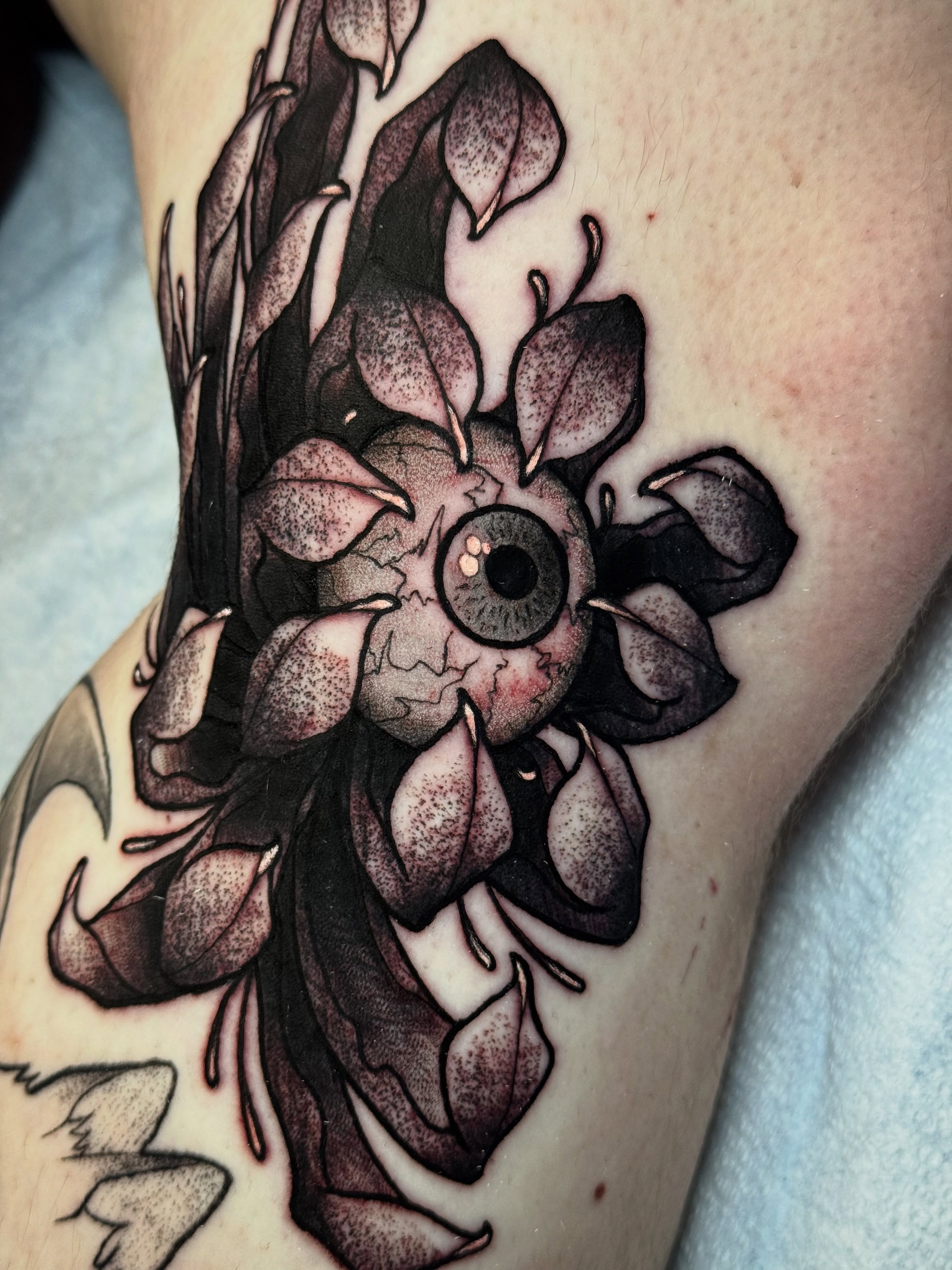 Tattoo by @themactatty — dotwork, dark_realism