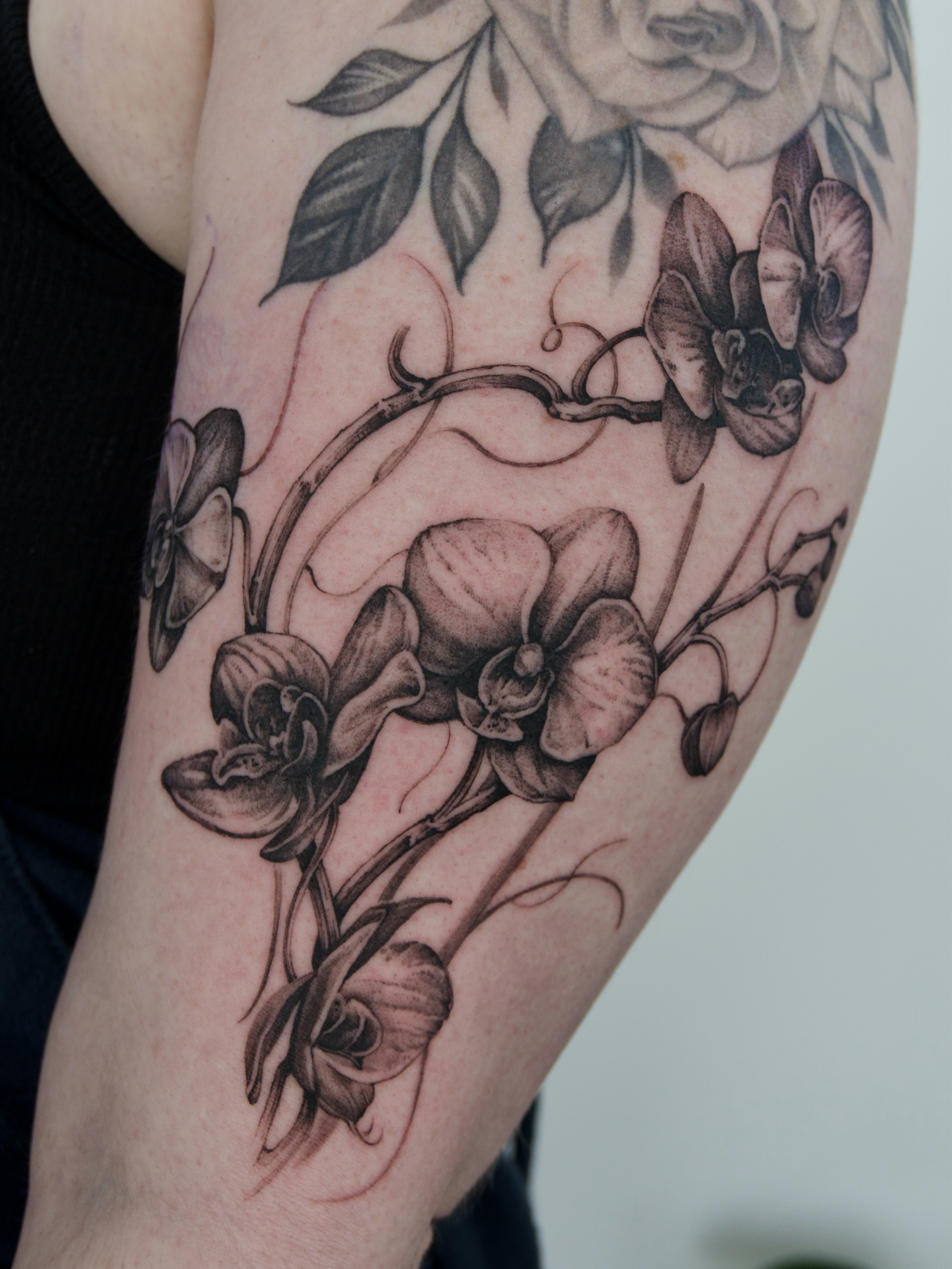 Tattoo by @oori_tattoo — black_and_grey