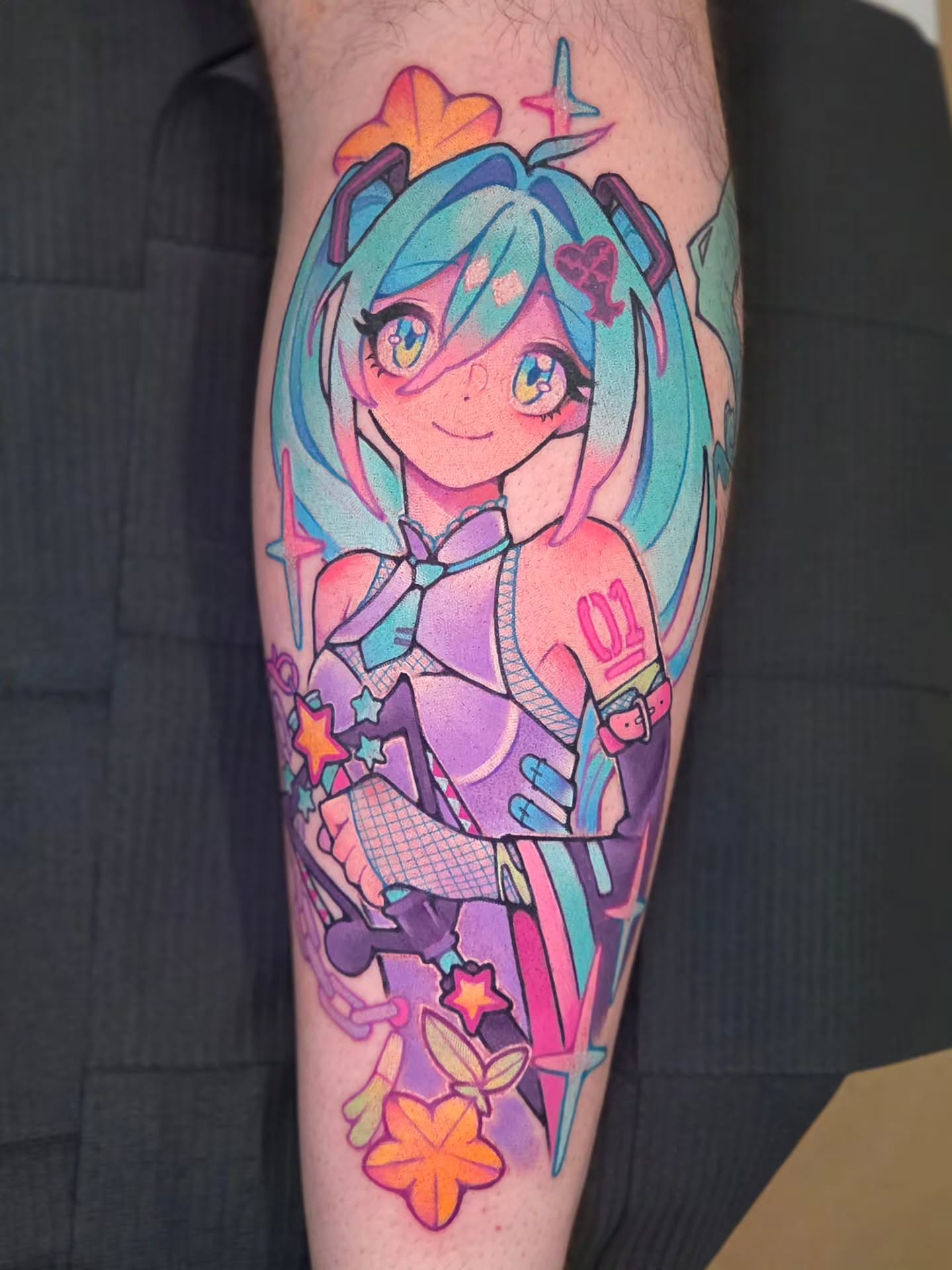 Tattoo by @voidheart.tattoo — anime, illustrative