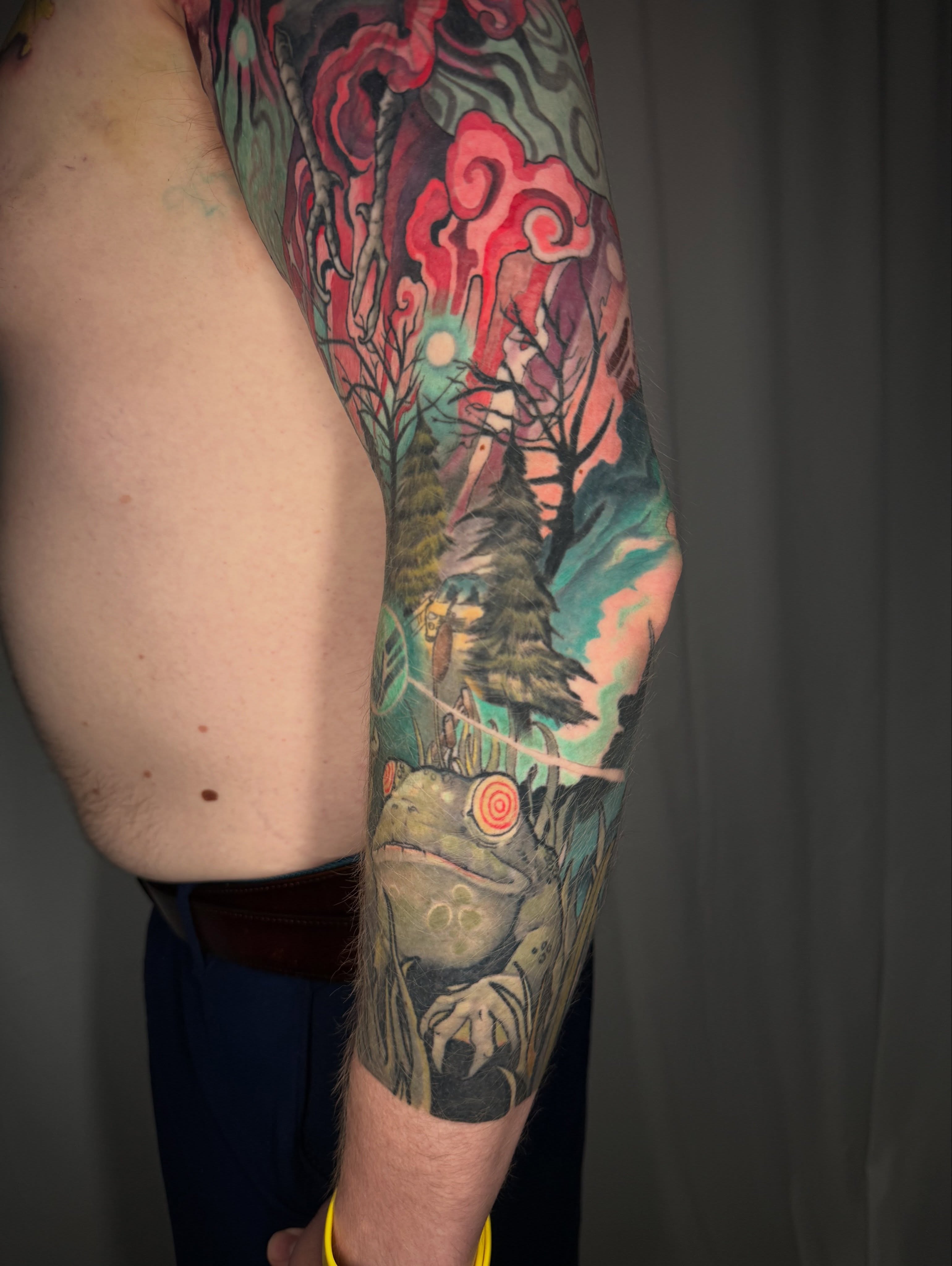 Tattoo by @tattoosbydingle — illustrative, surrealism