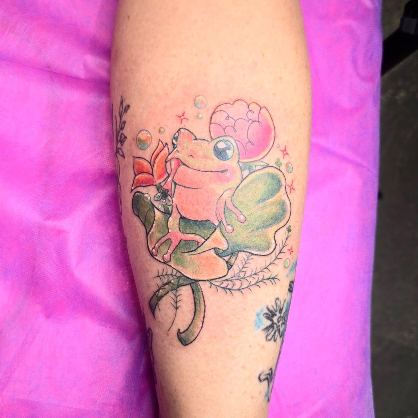 Tattoo by @foxkidstattoos — new_school, watercolor