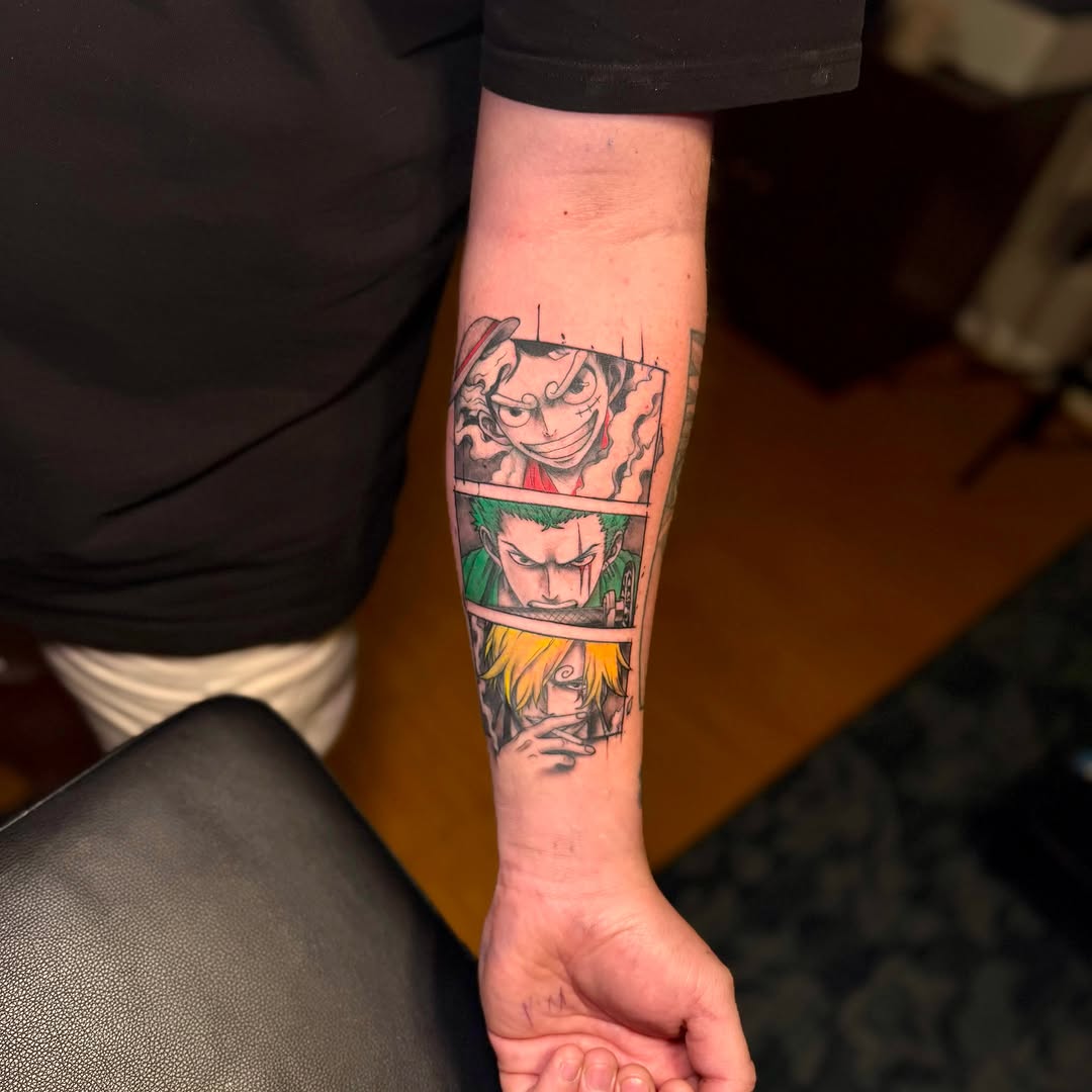 Anime characters anime tattoo on the forearm by ๐ต๐๐๐๐๐๐๐ ๐ป๐๐๐๐