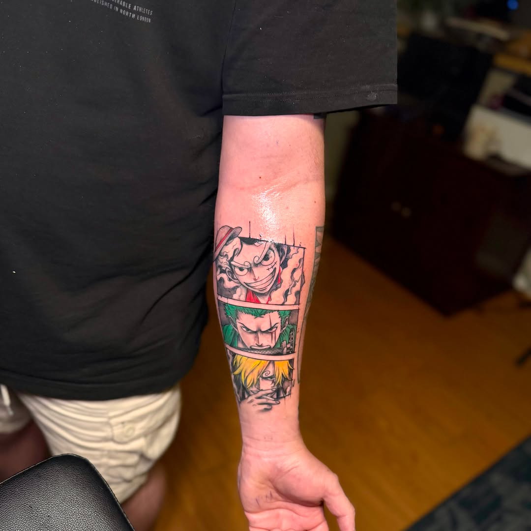 Anime characters anime tattoo on the forearm by ๐ต๐๐๐๐๐๐๐ ๐ป๐๐๐๐