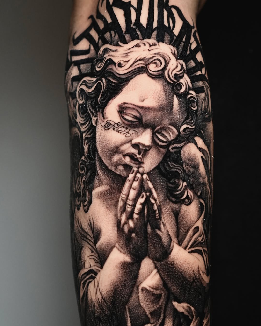 Tattoo by @micogeologo_tattoo — realism, black_and_grey