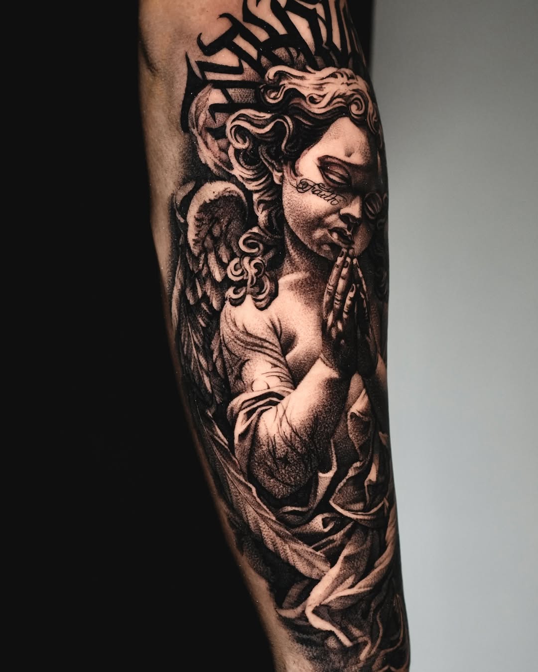 Tattoo by @micogeologo_tattoo — realism, black_and_grey
