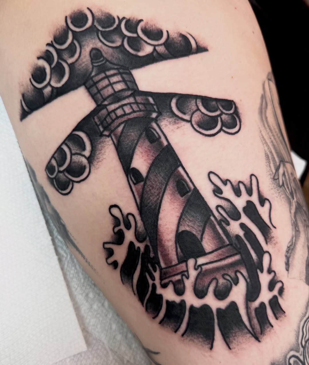 Tattoo by @electrababytattoo — black_and_grey