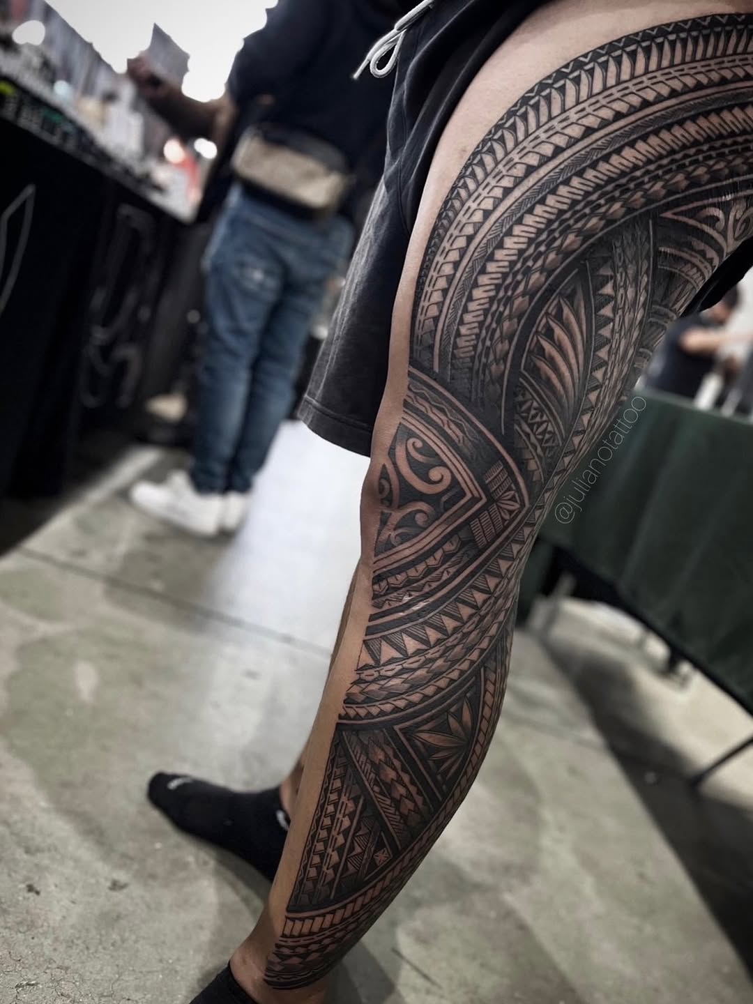 Tattoo by @julianotattoo — tribal, blackwork
