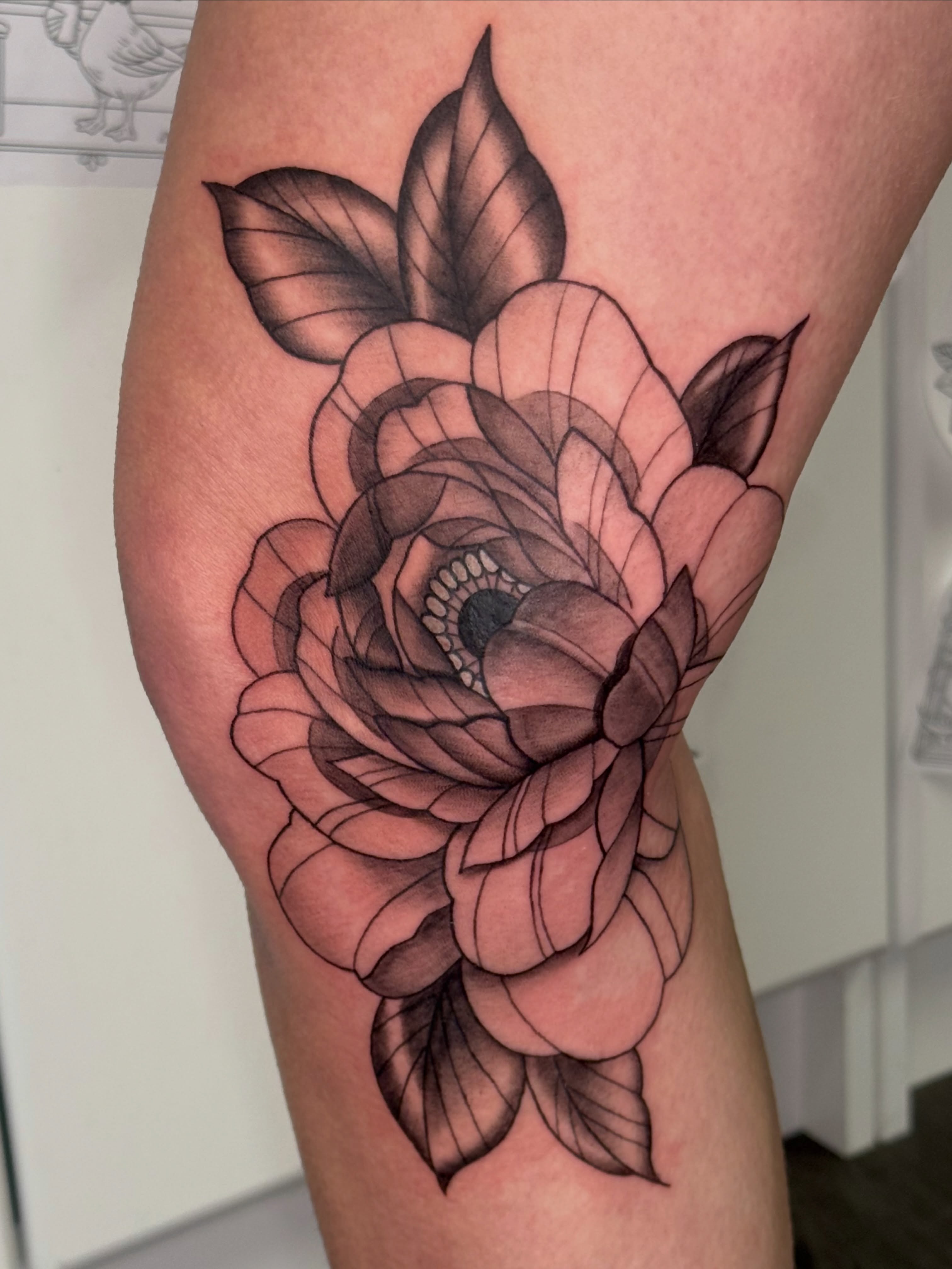Tattoo by @alexxtattoos — black_and_grey