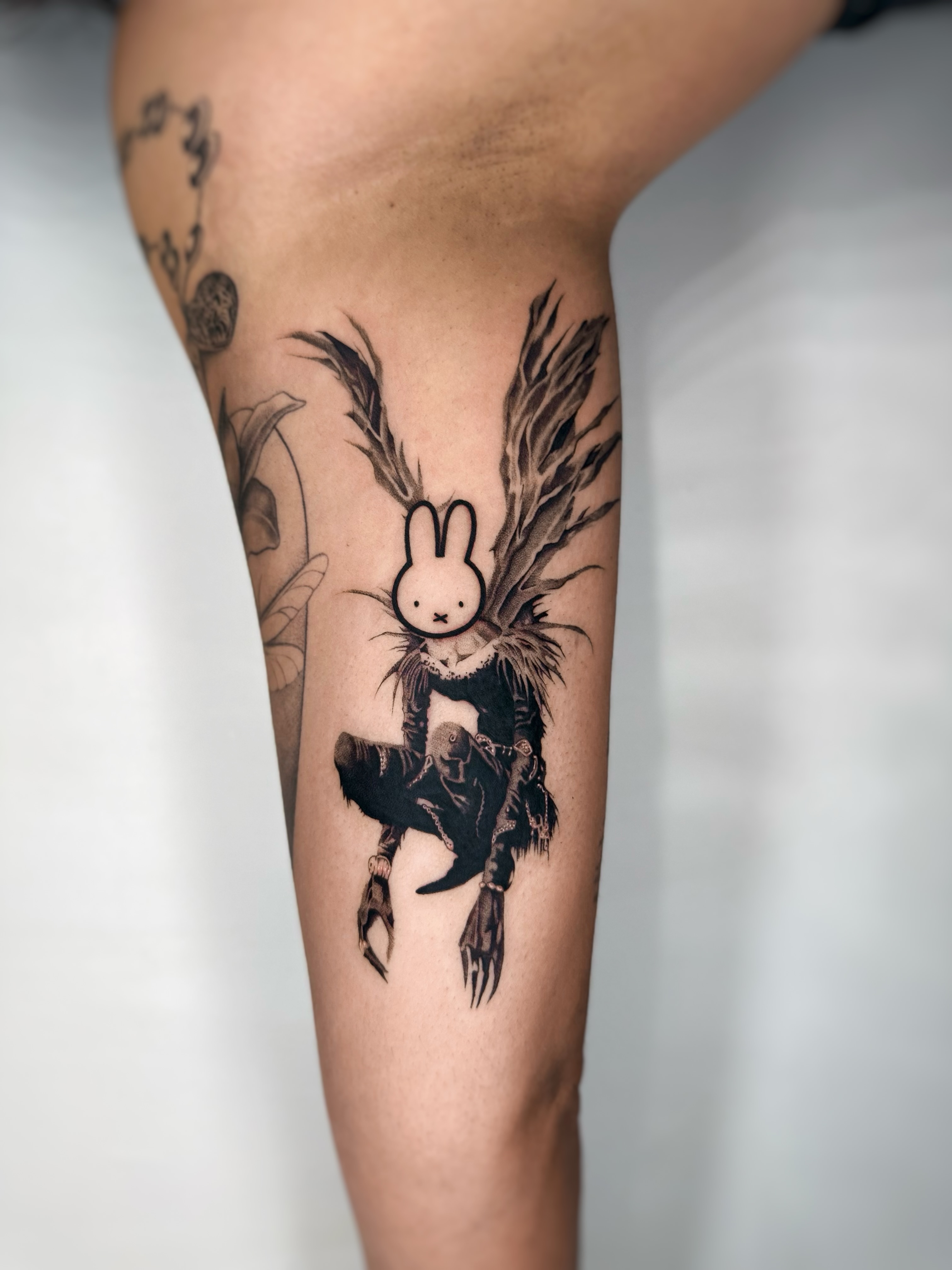 Tattoo by @mortatattoos β black_and_grey, dark_realism