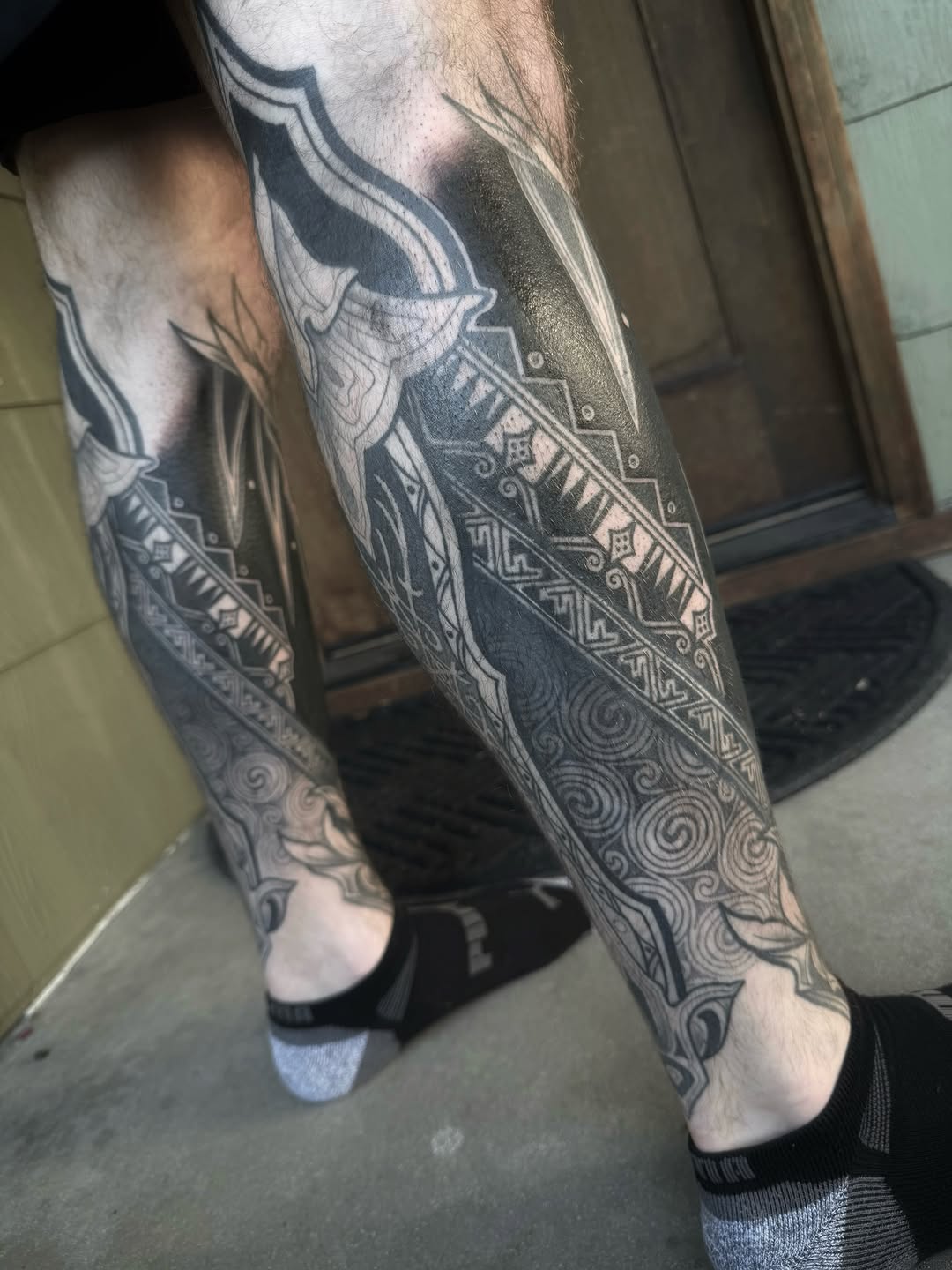 Tattoo by @sanctumsenunatattoo — blackwork, geometric