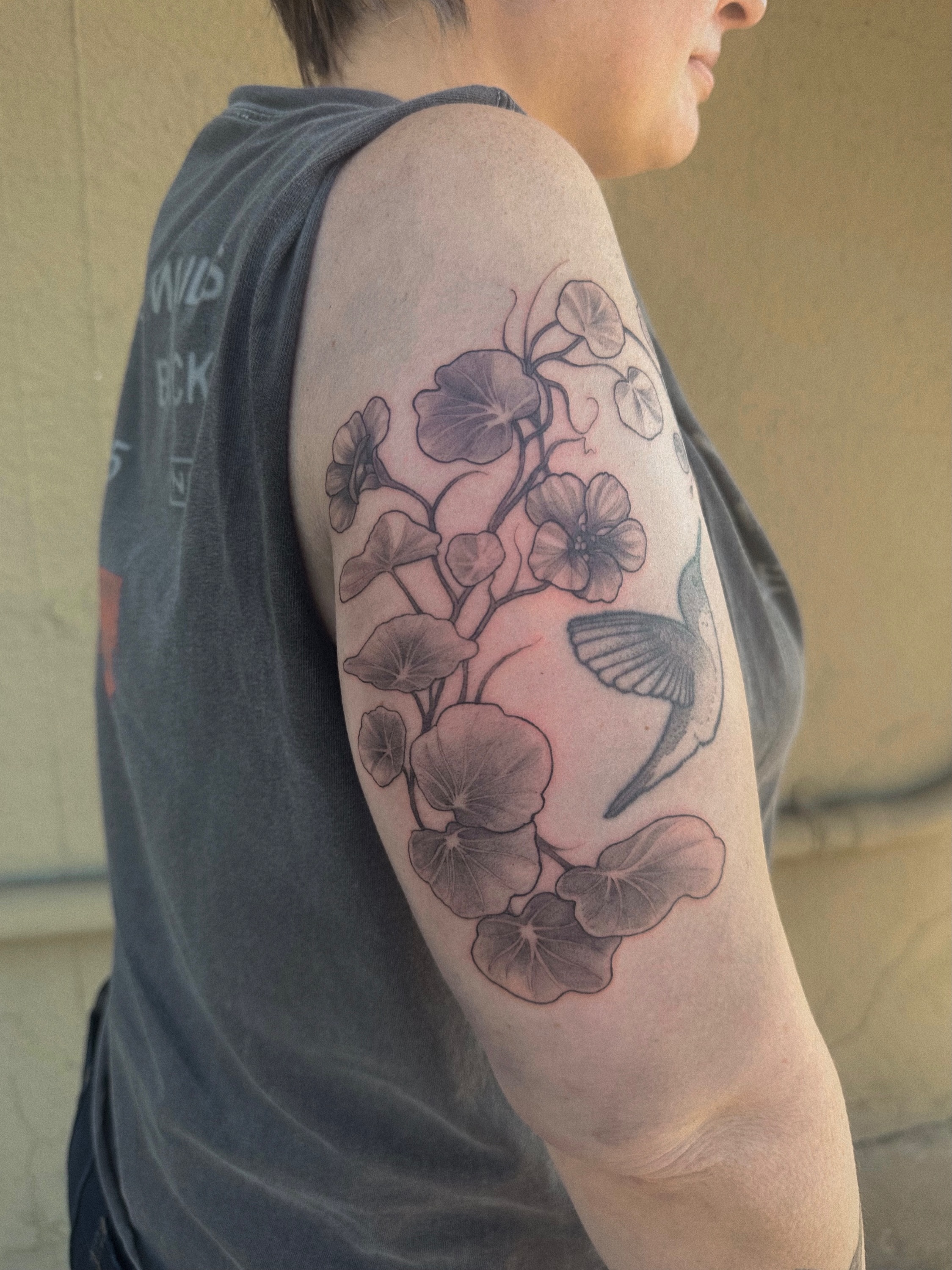 Tattoo by @obsidian_rabbit — black_and_grey