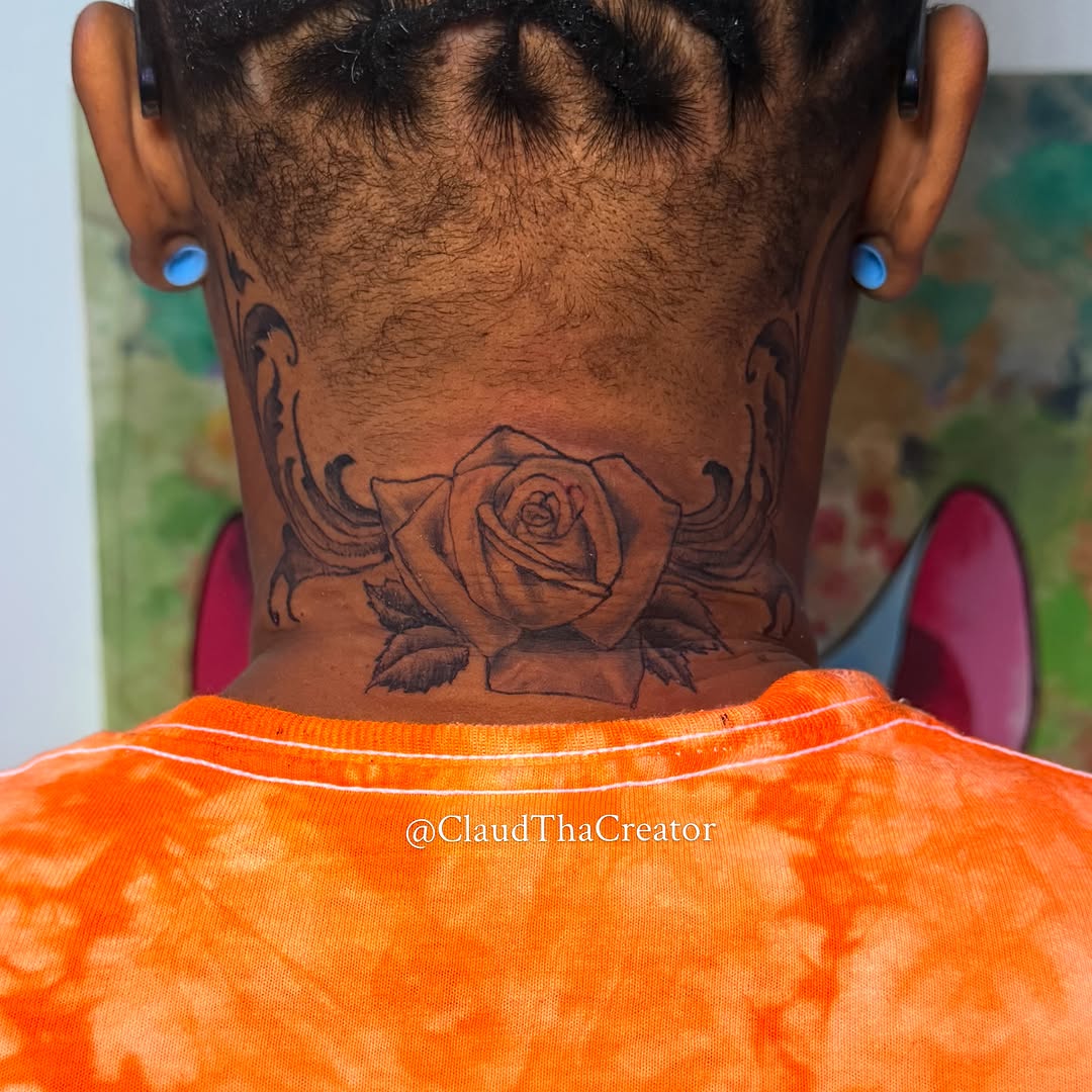 Tattoo by @claudthacreator — black_and_grey