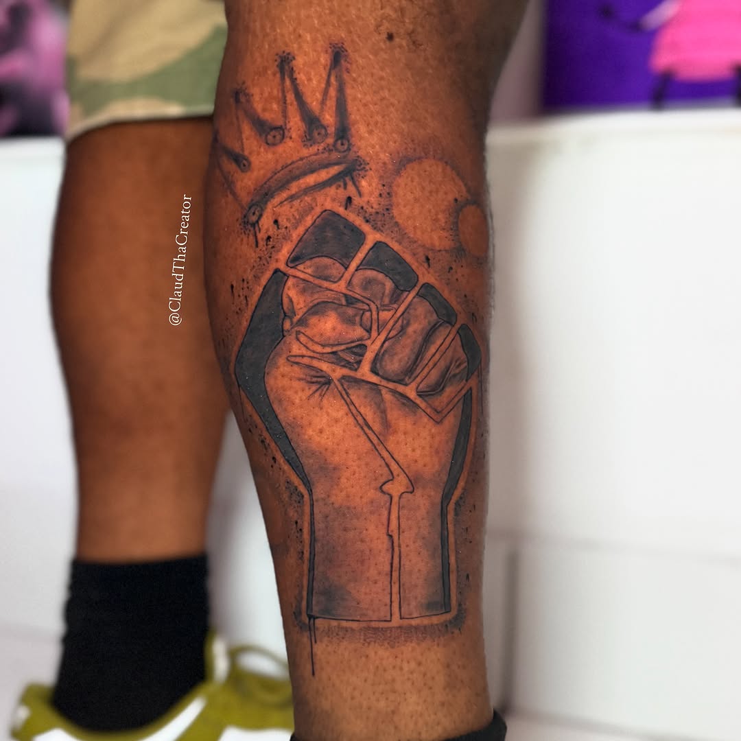 Tattoo by @claudthacreator — black_and_grey