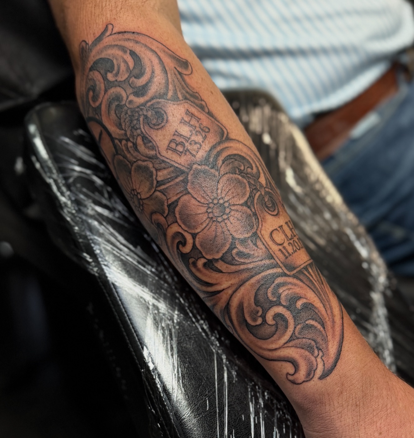 Tattoo by @rikkybobbytattoo — american_traditional, black_and_grey