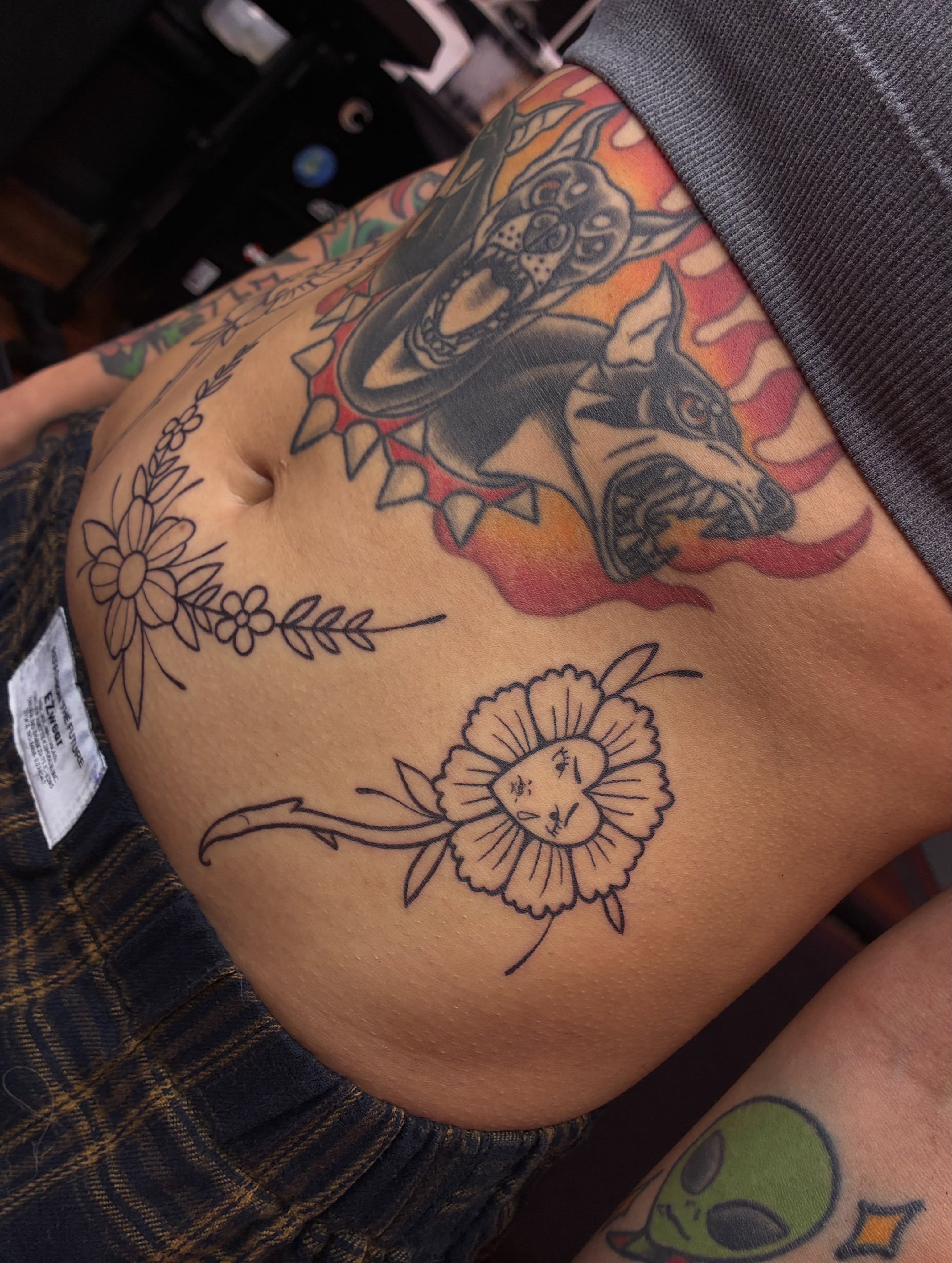 Tattoo by @elliotjayetattoos — american_traditional, dotwork