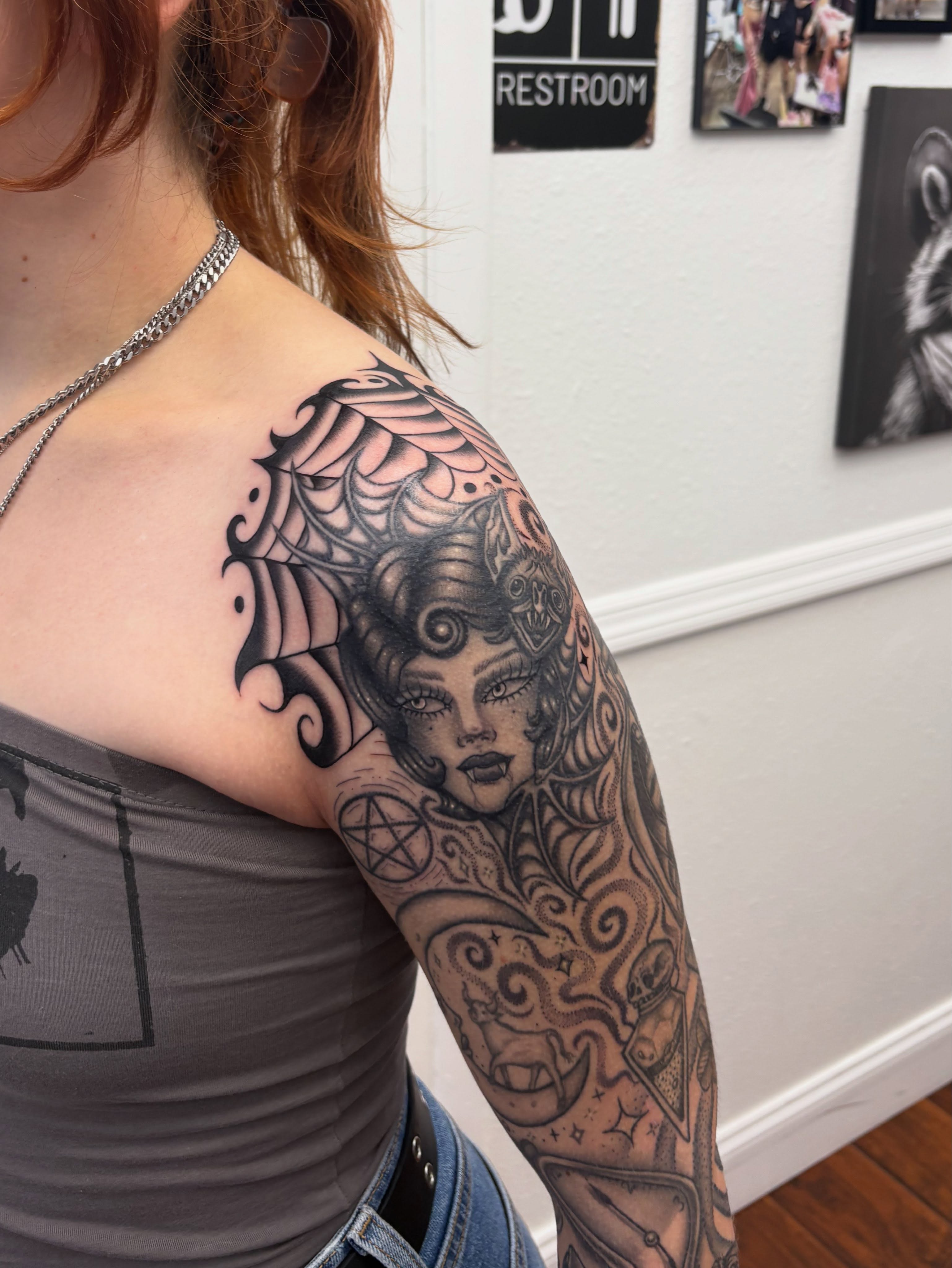 Tattoo by @skyecaliforniaink — black_and_grey, realism
