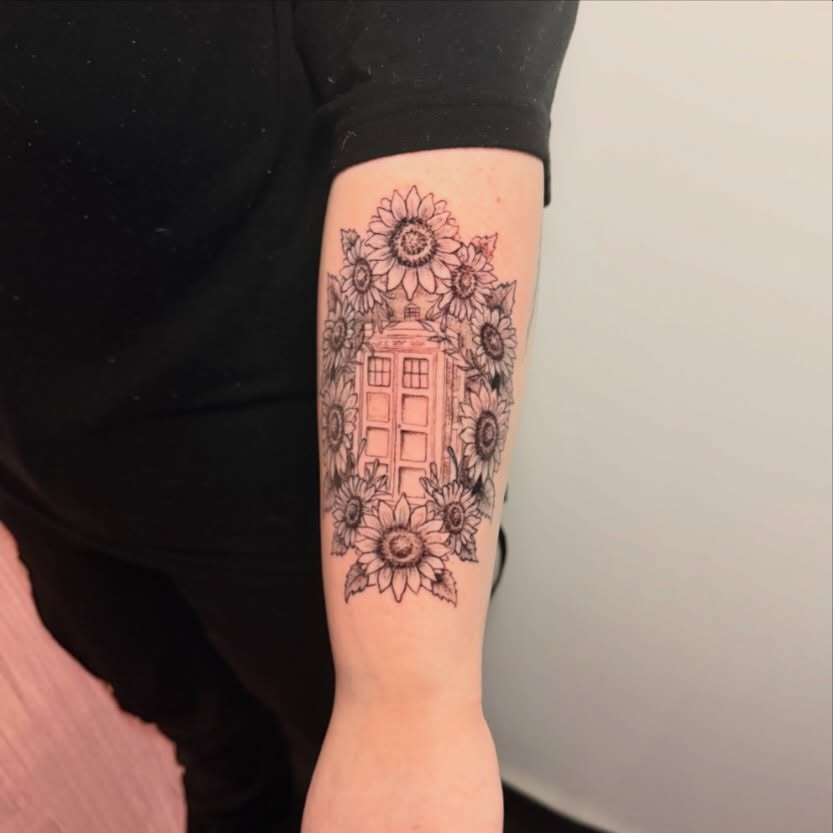 Tattoo by @gabby13tattoos — black_and_grey