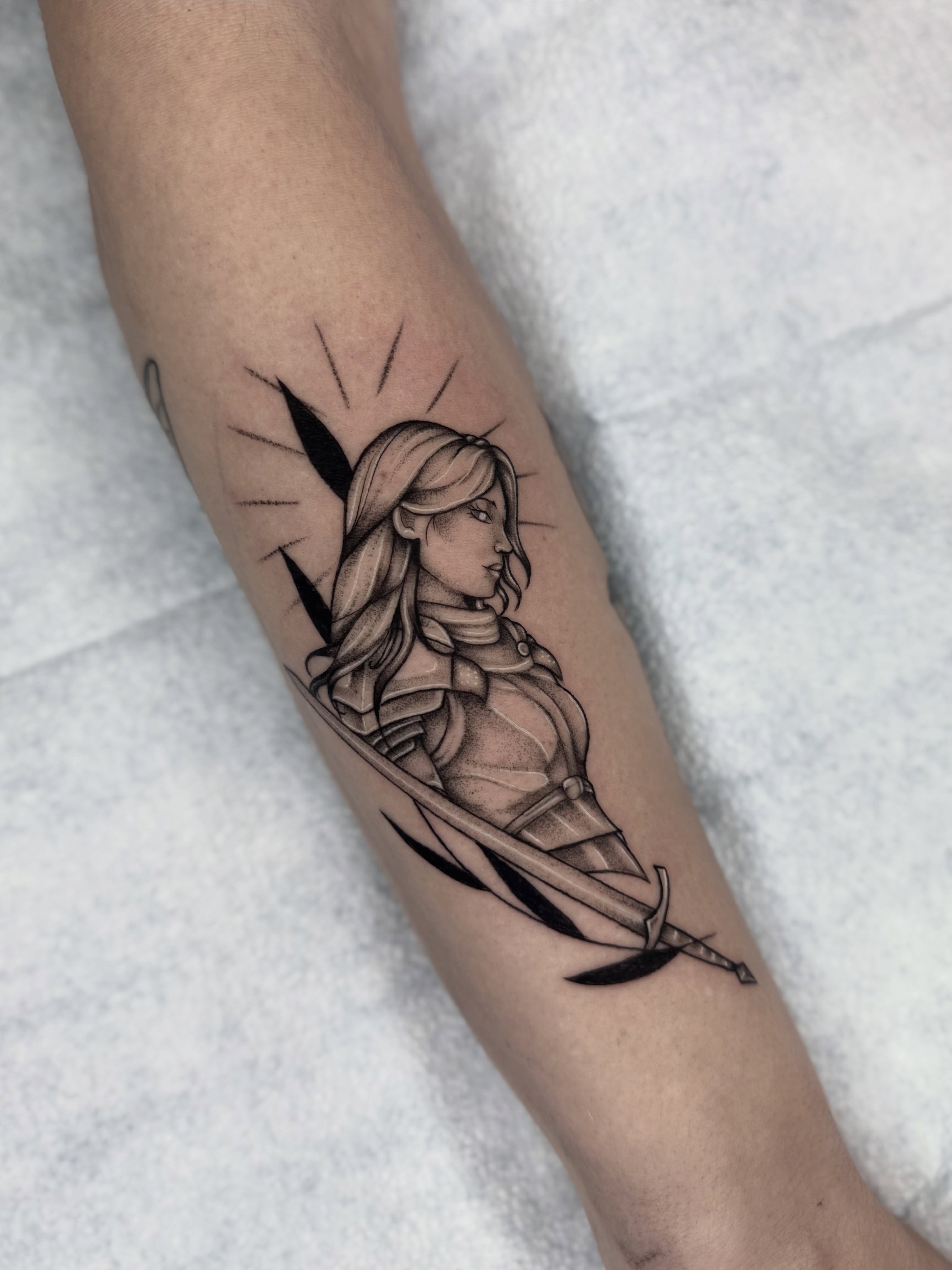 Tattoo by @kys_ink — black_and_grey, realism