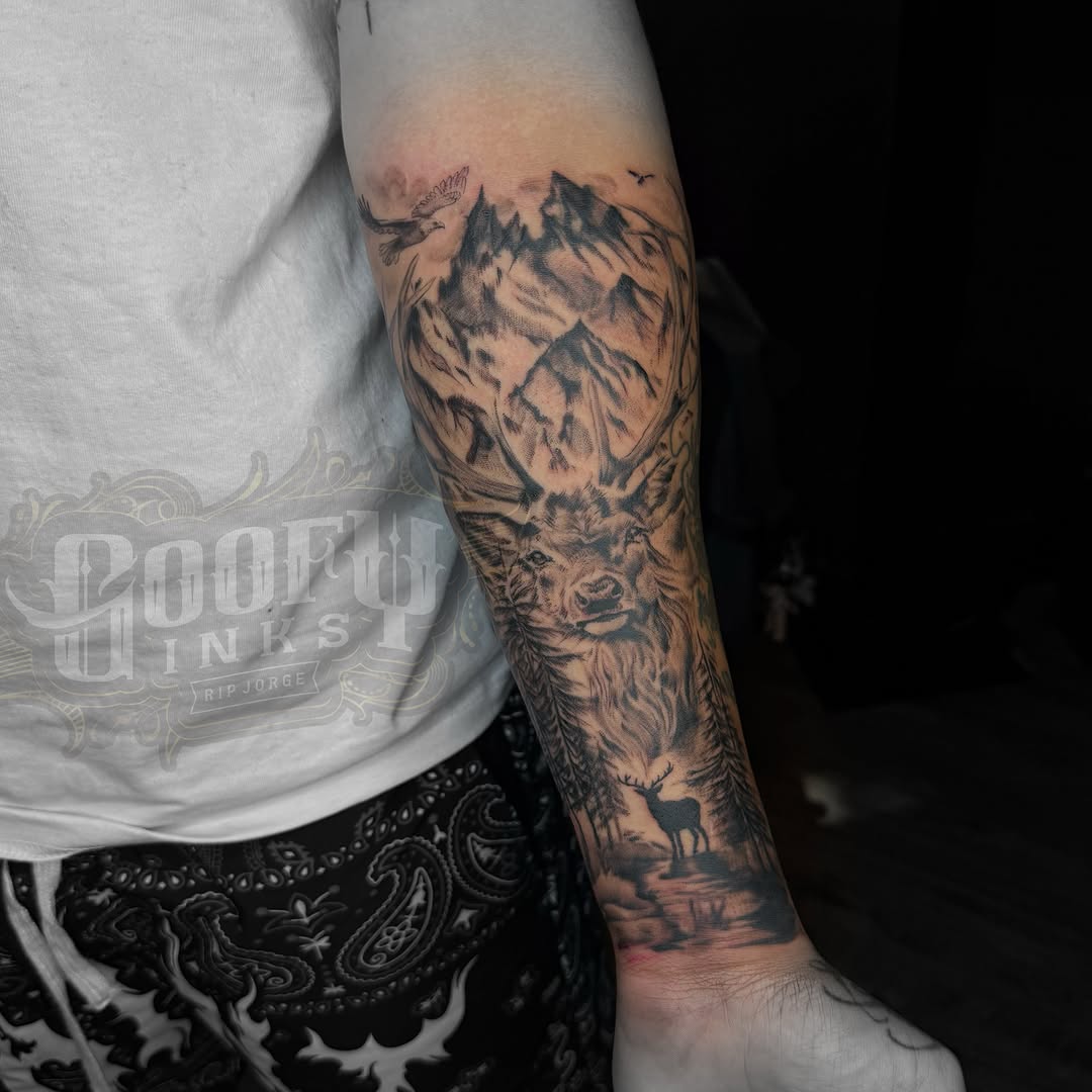 Tattoo by @goofyinks — black_and_grey, realism