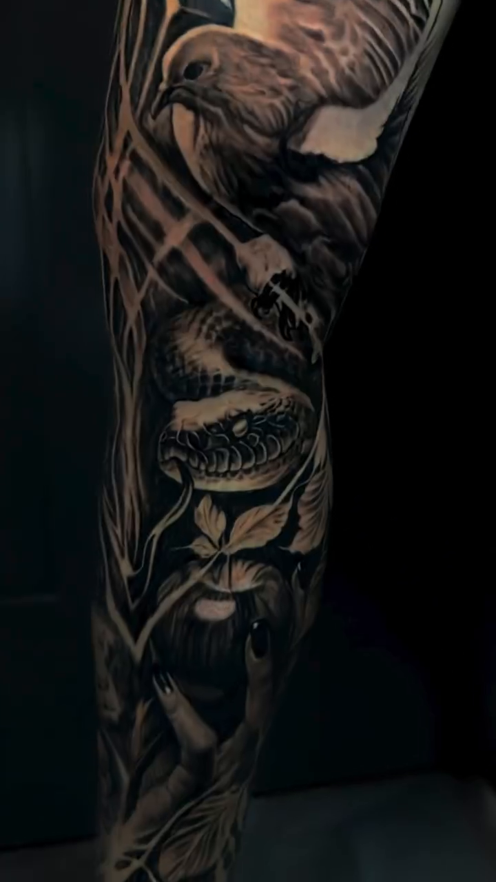 Tattoo by @coryjamestattoo — realism, black_and_grey