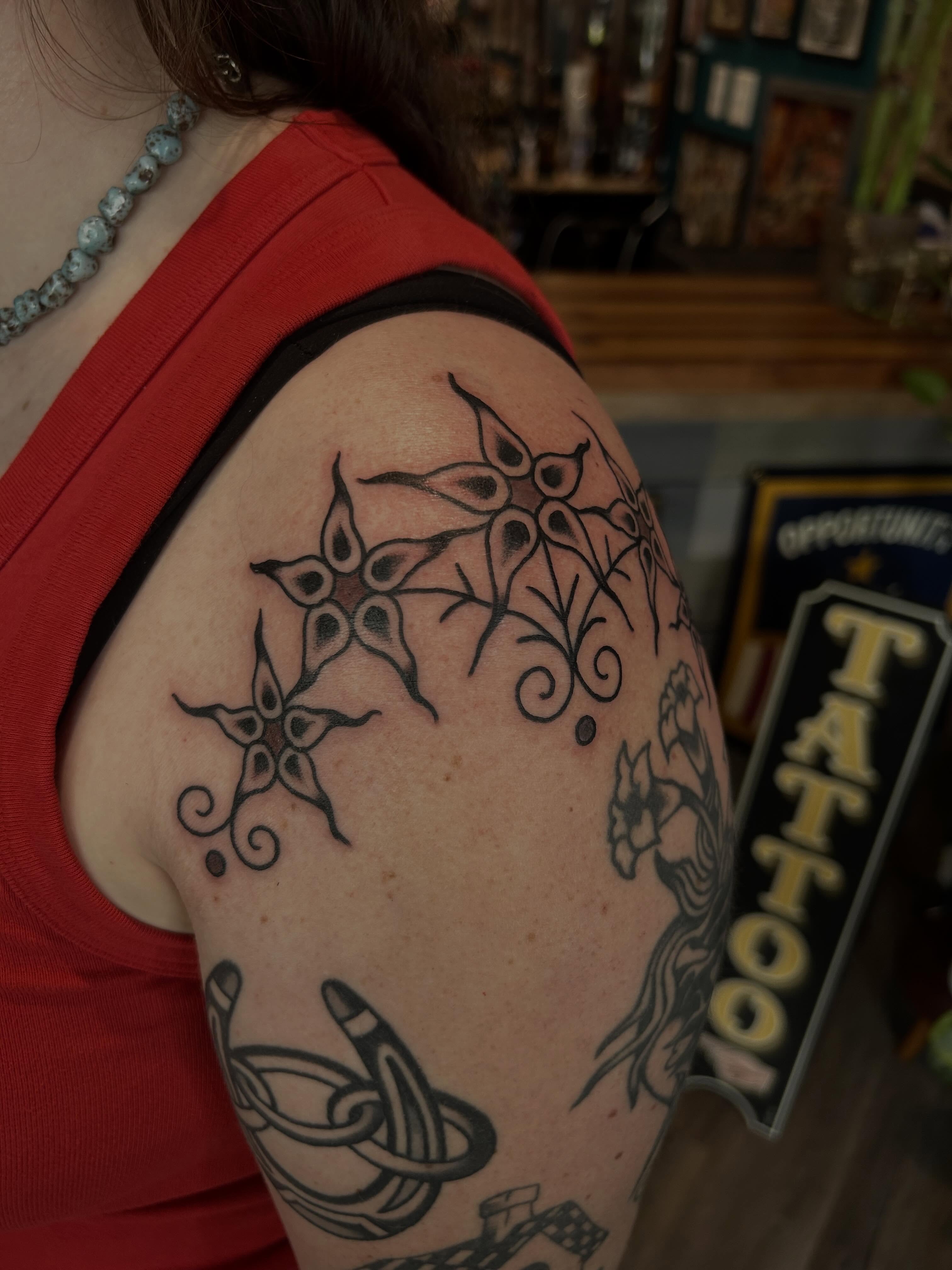 Tattoo by @morganmtattoo — black_and_grey