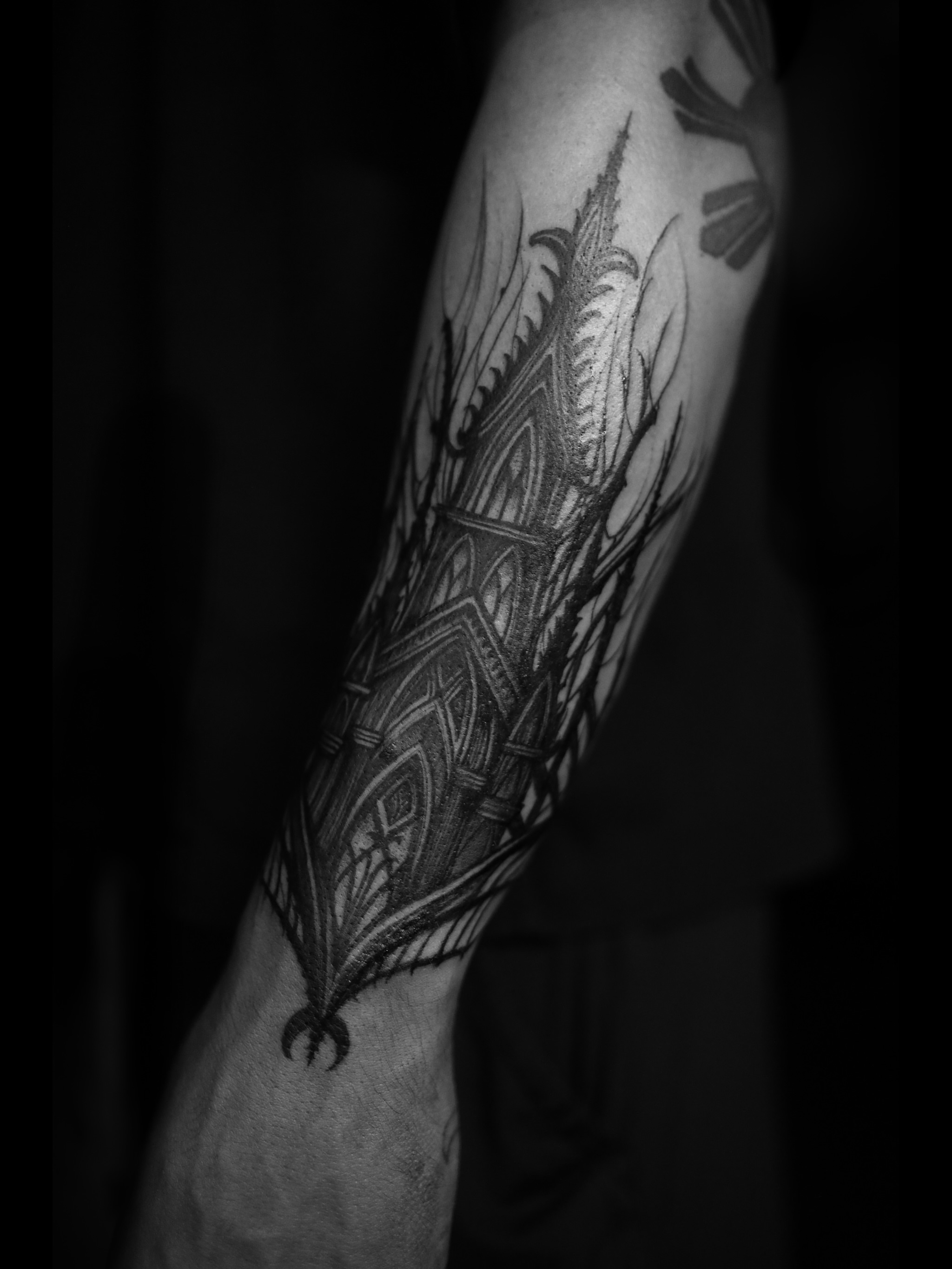 Tattoo by @dustinburtart — geometric