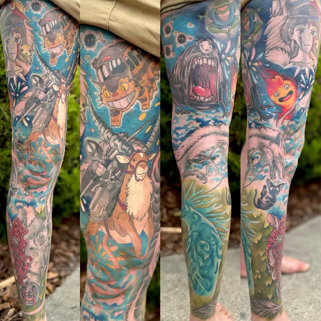 Anime characters anime tattoo on the forearm by Zhorana Devi