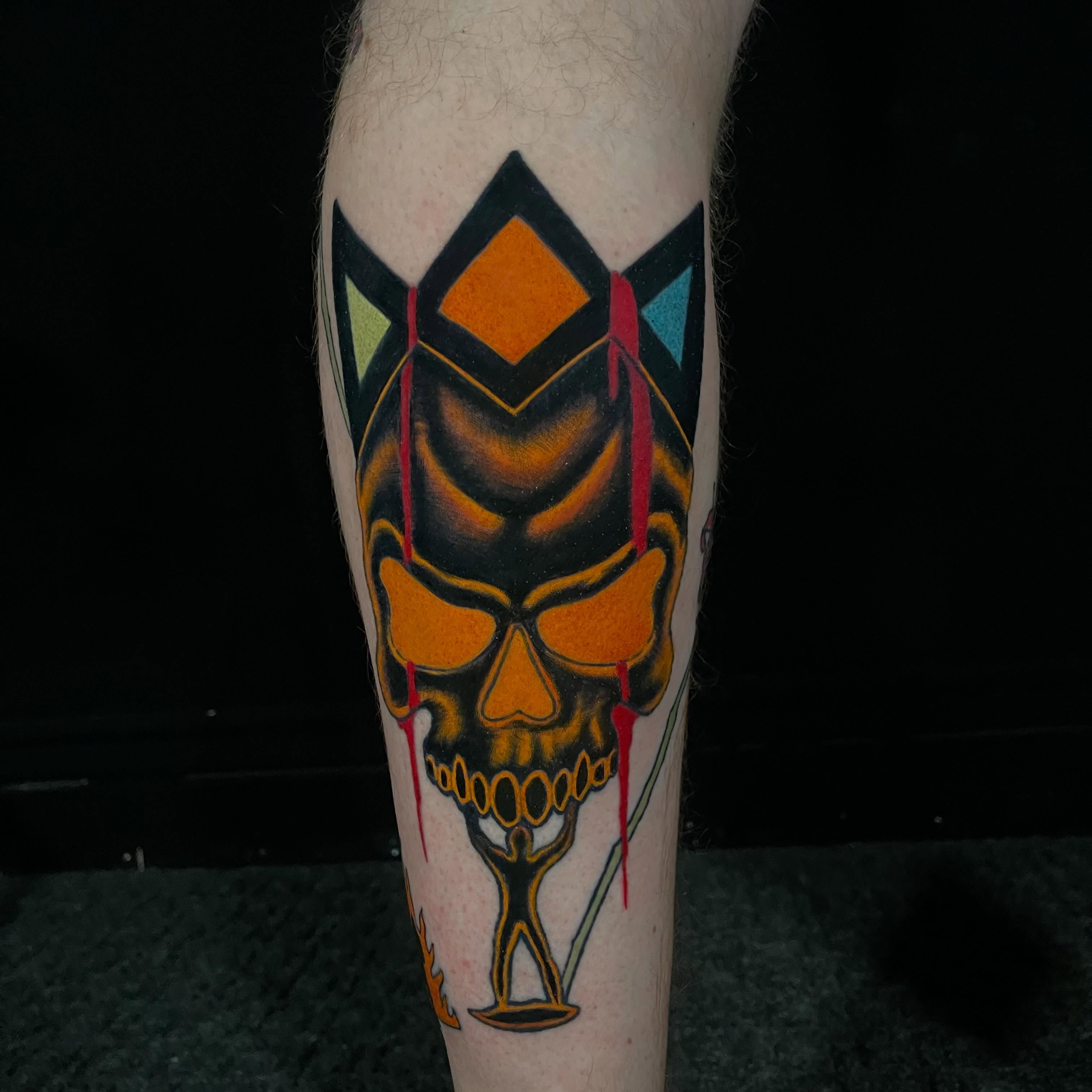 Tattoo by @dazzlefritz β geometric