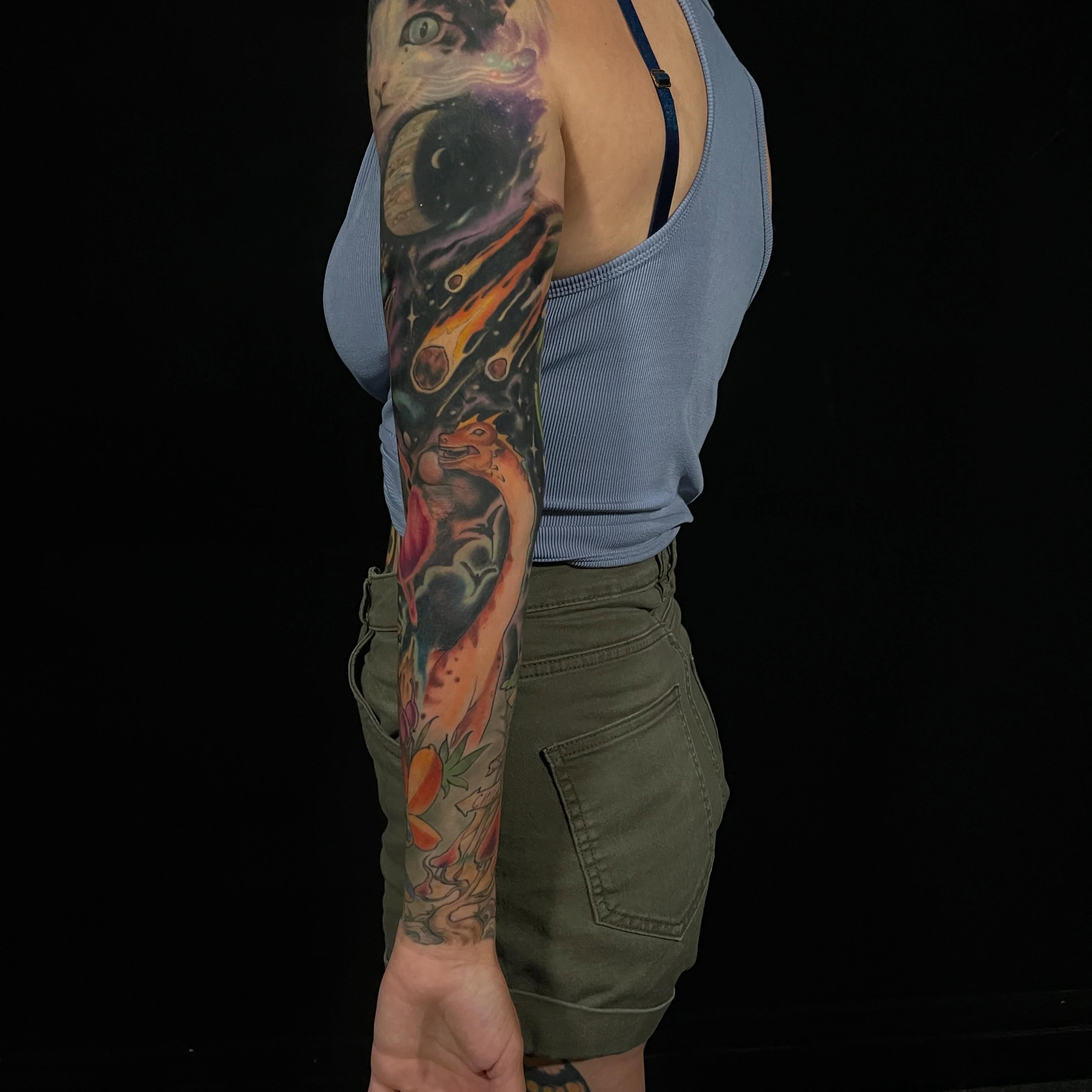 Tattoo by @dazzlefritz β dotwork, surrealism