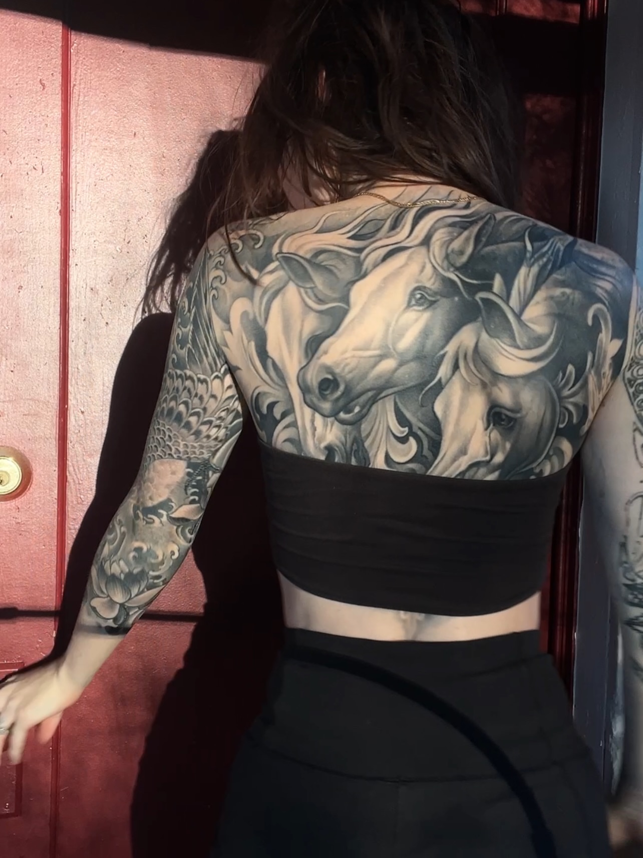 Tattoo by @mimzipma — black_and_grey, realism
