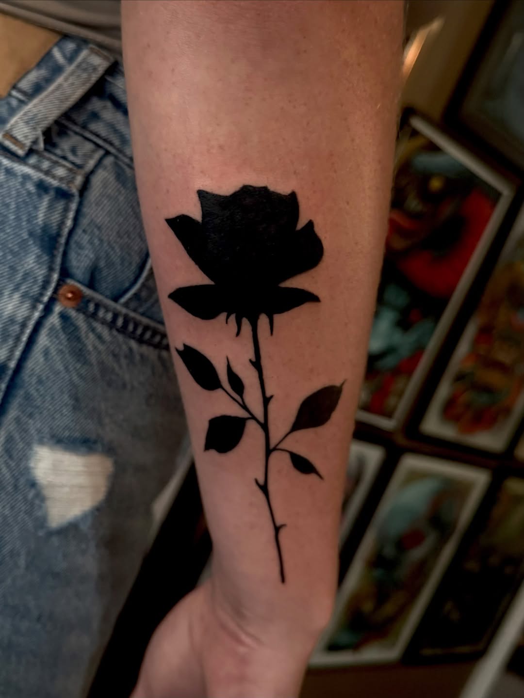 Tattoo by @loco_livin — blackwork