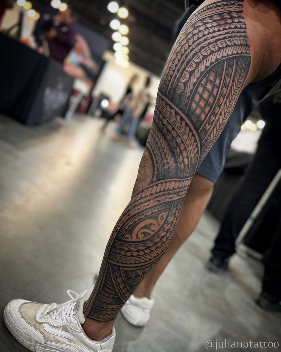 Tattoo by @julianotattoo — tribal, blackwork