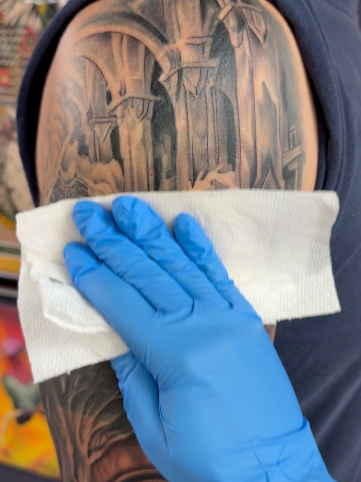 Tattoo by @kolton_tattoos — black_and_grey