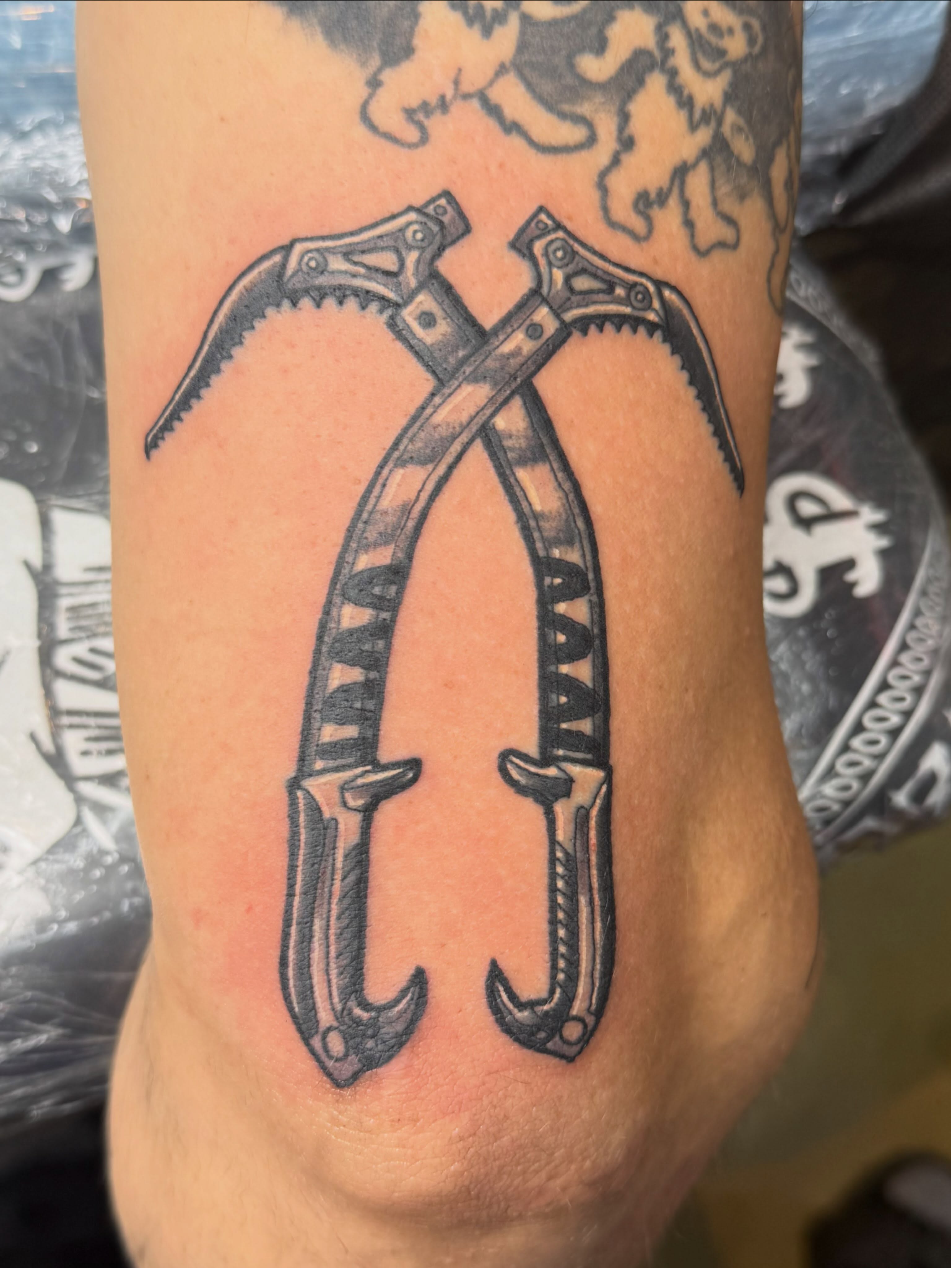 Tattoo by @thablackbradpitt — black_and_grey