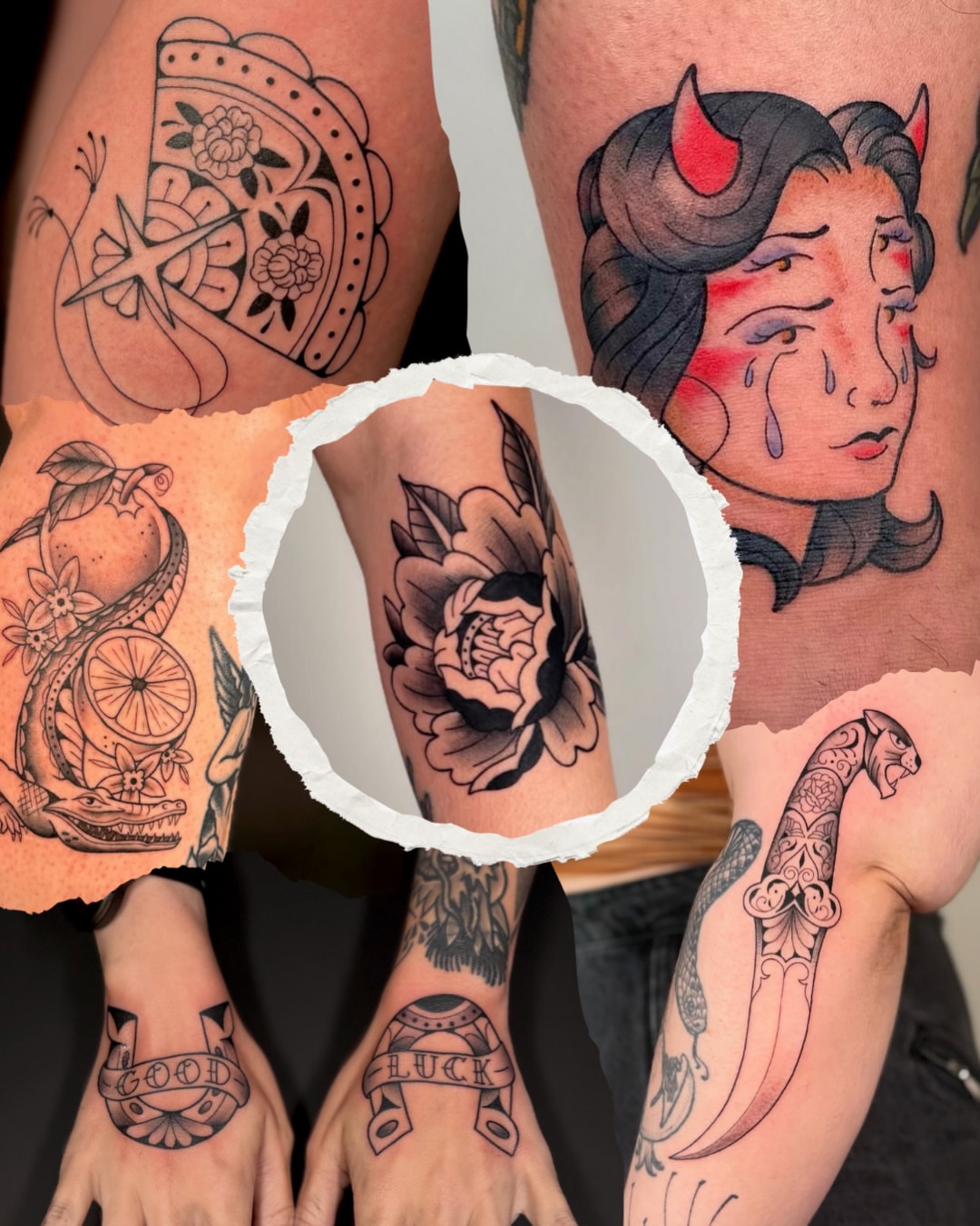 Flower American traditional tattoo on the forearm by Kail