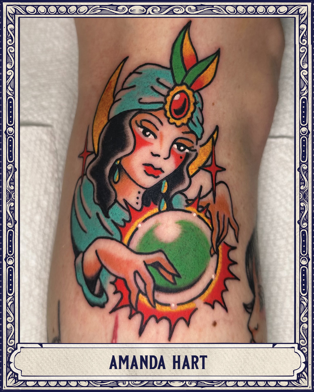 Fortune teller American traditional tattoo on the forearm by β₯ππππππβ₯ππππβ₯ Traditional Tattoos