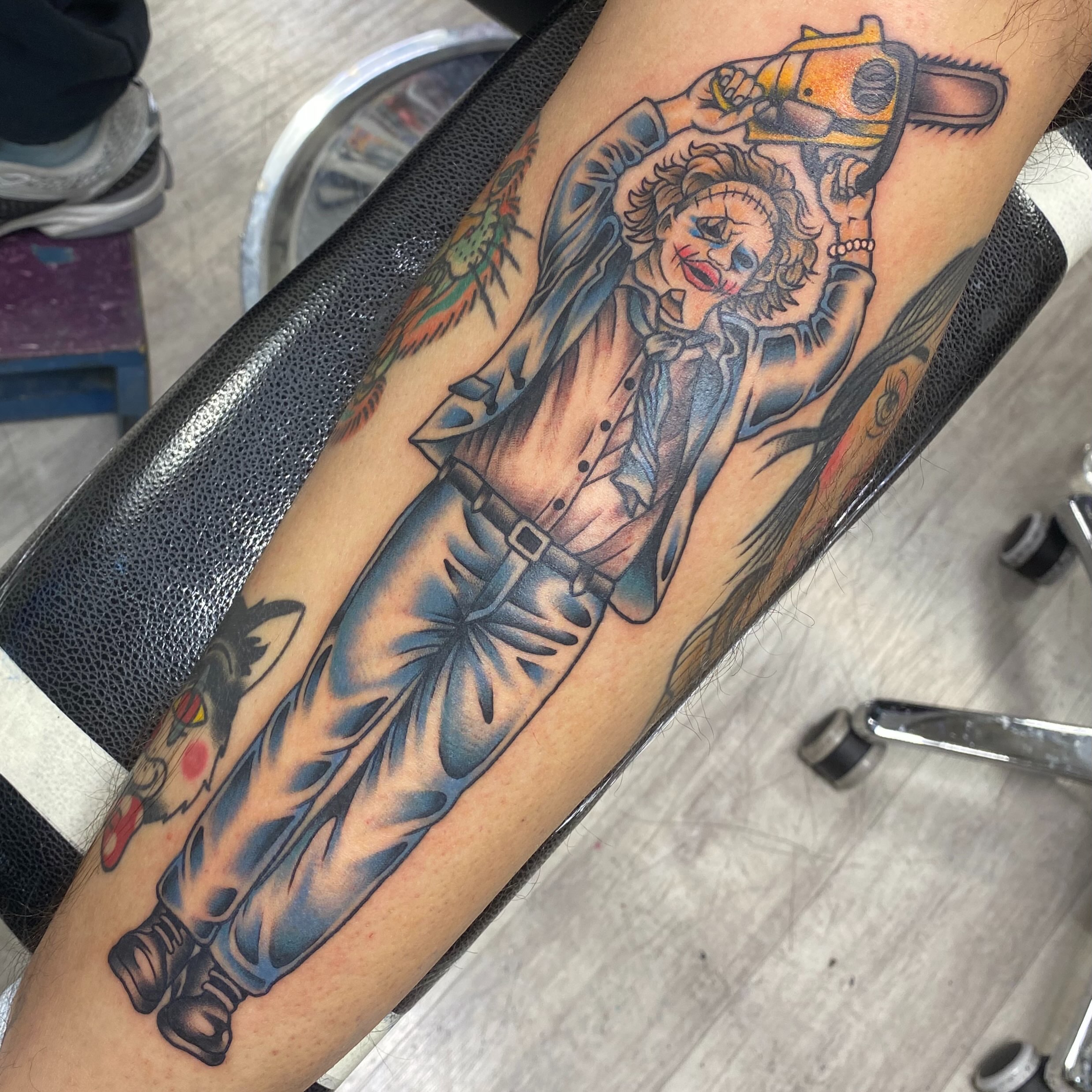 Tattoo by @jimmyhtx — american_traditional, realism