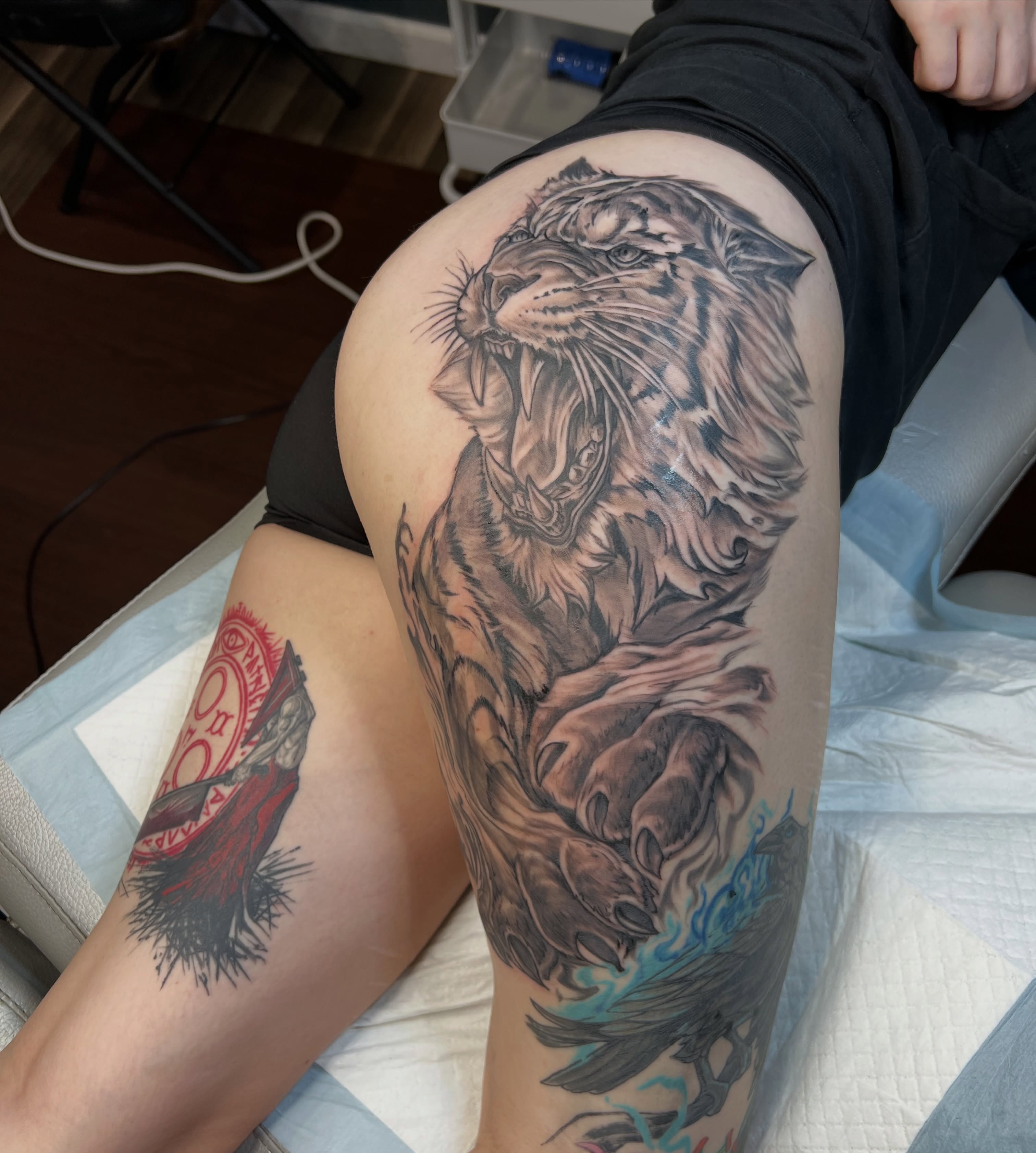 Tattoo by @mrsimontattoo — realism, black_and_grey