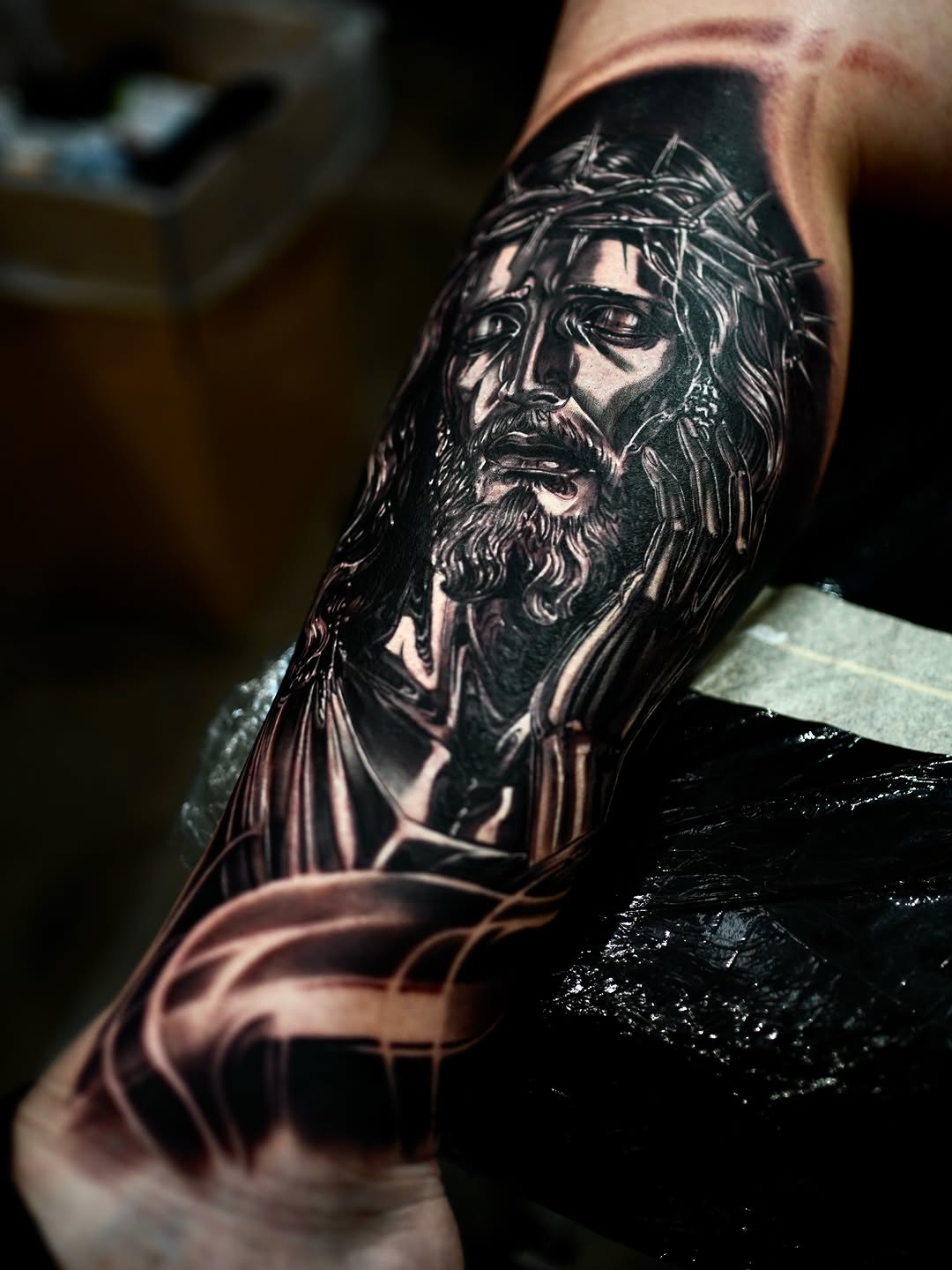 Tattoo by @josemanoel_sopelaartetattoo — realism, black_and_grey