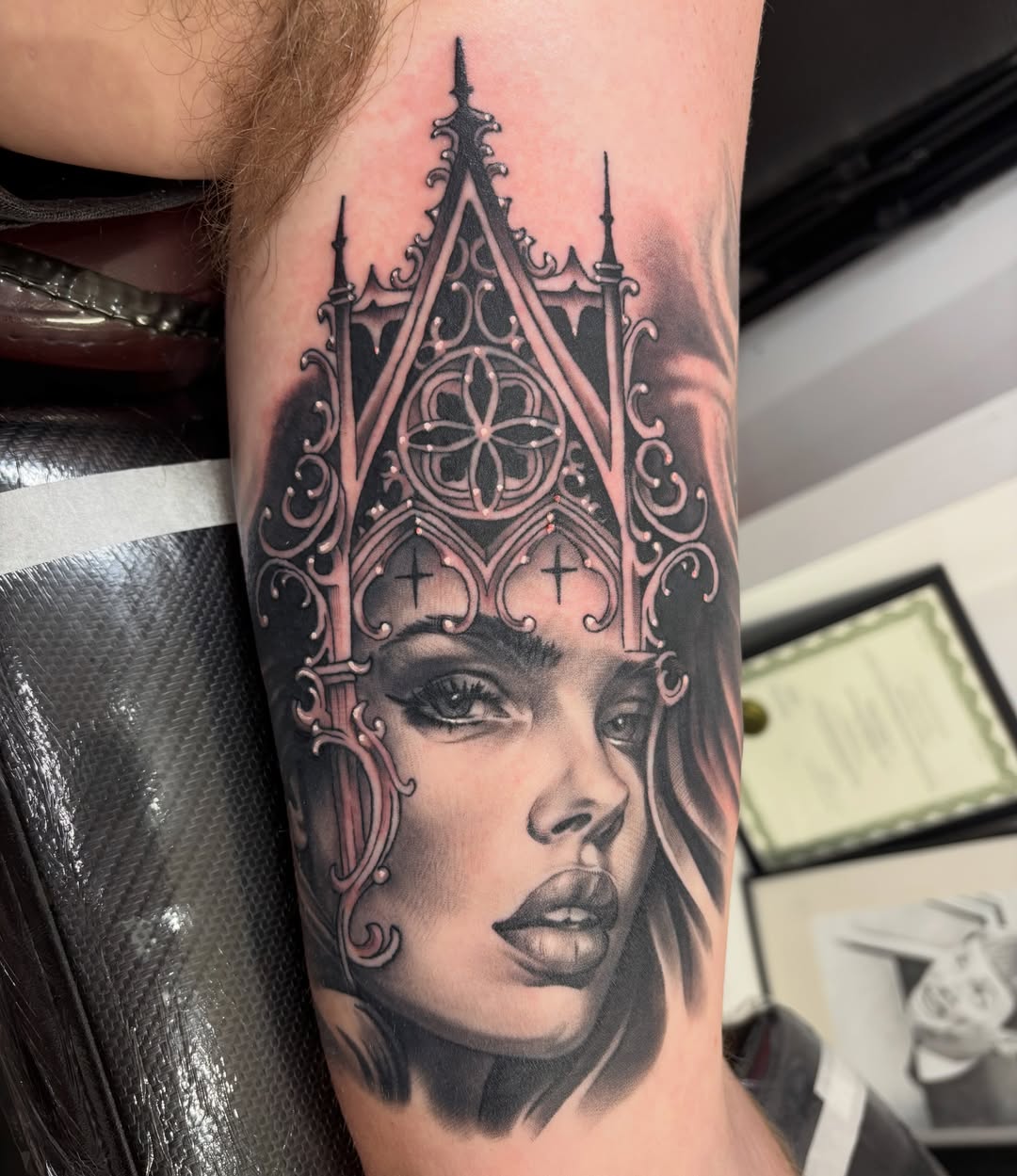 Tattoo by @mikedohertytattoos — black_and_grey, realism