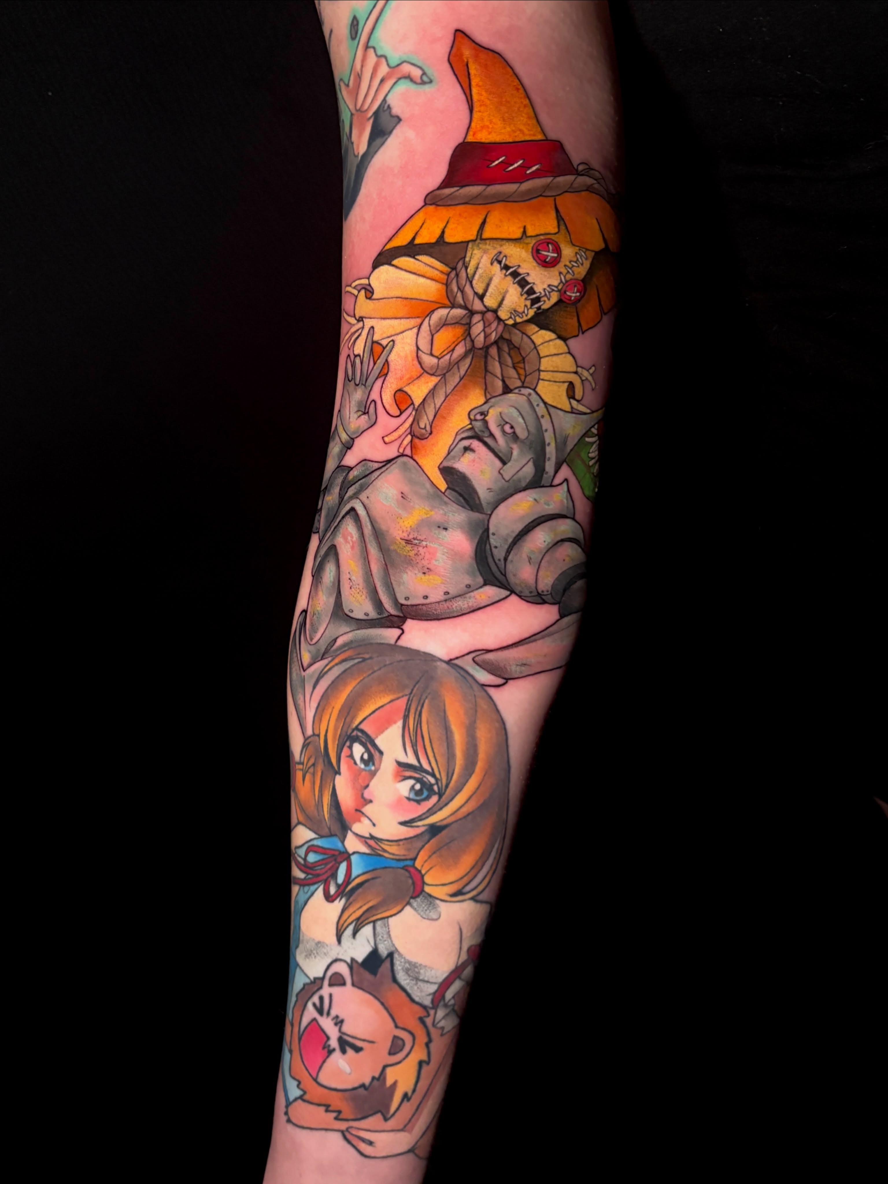 Tattoo by @ilovemorganxo โ anime, dotwork