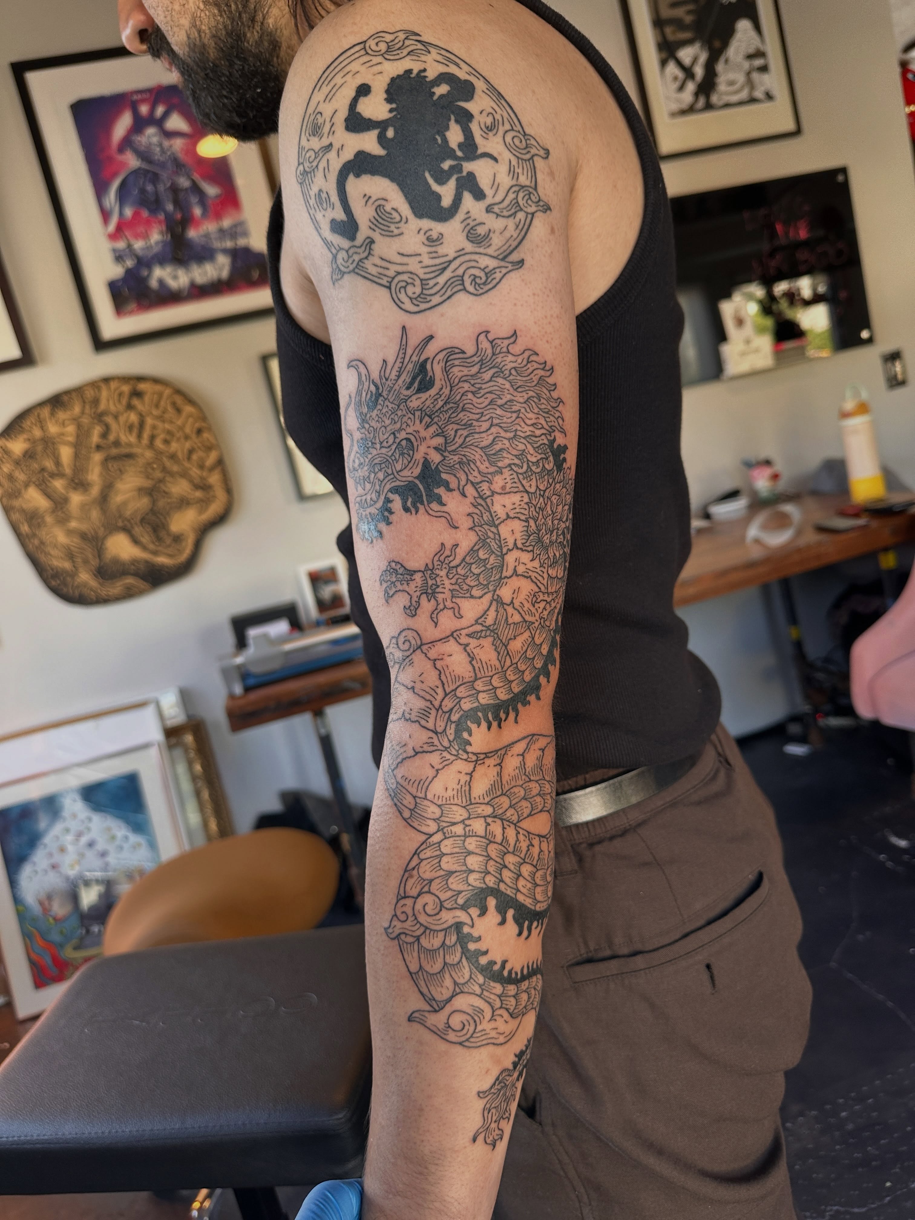 Tattoo by @lan.ny.ho — black_and_grey