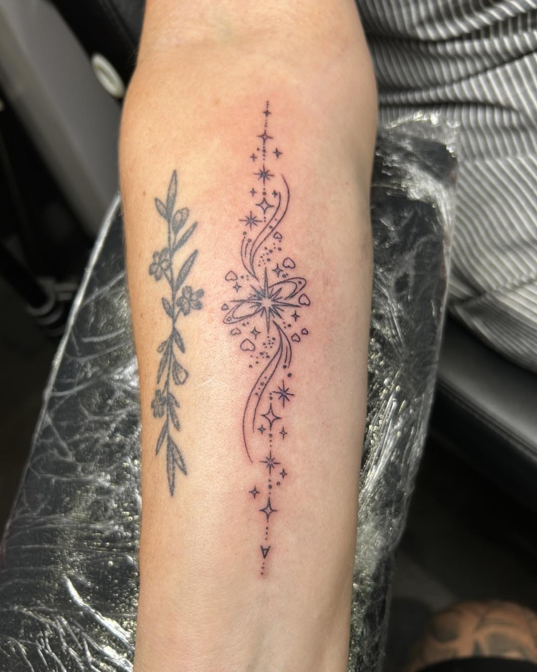 Tattoo by @darren_room5_spencer — fine_line, dotwork