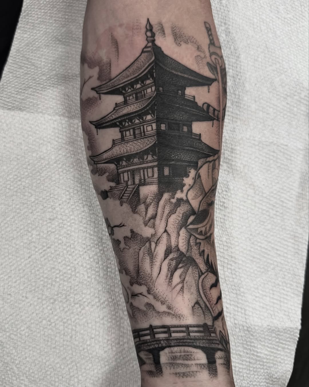 Tattoo by @milesromerotattoos — dotwork