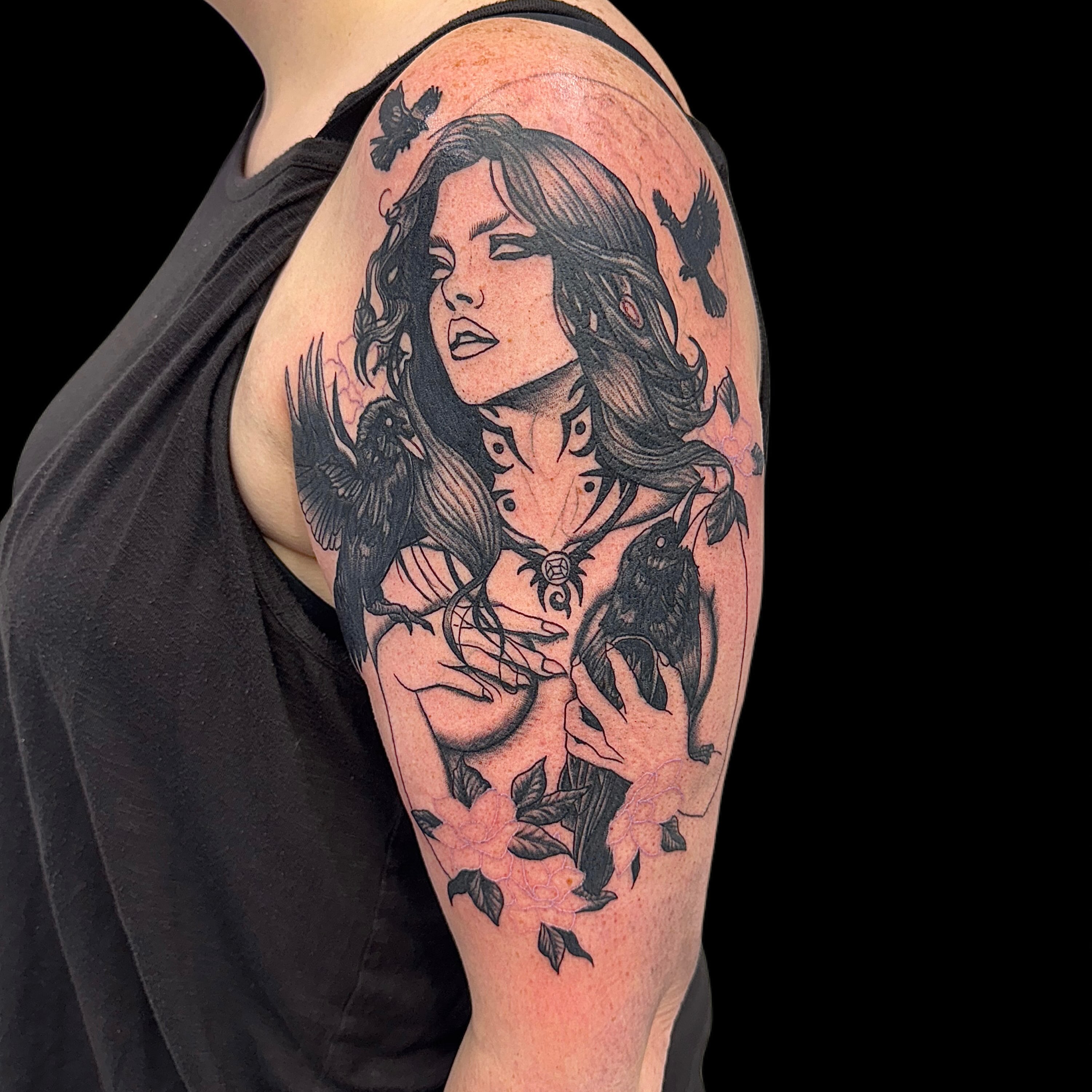Tattoo by @ashestoashestattoo — black_and_grey, realism