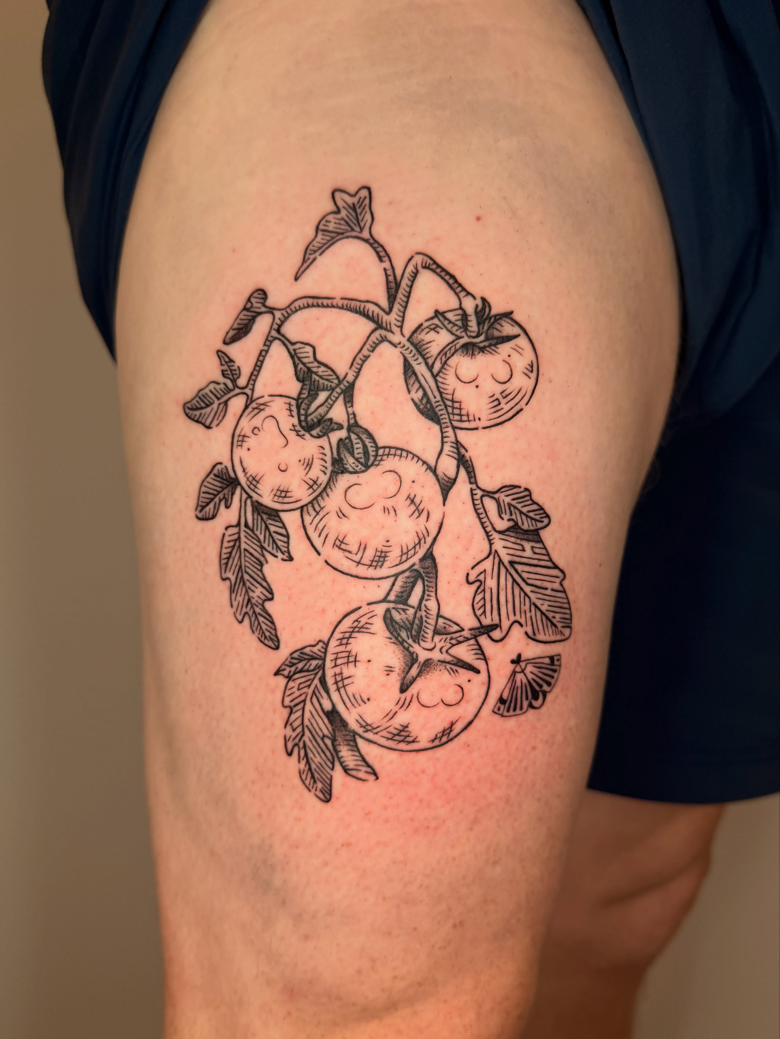 Tattoo by @stebie_inks — black_and_grey