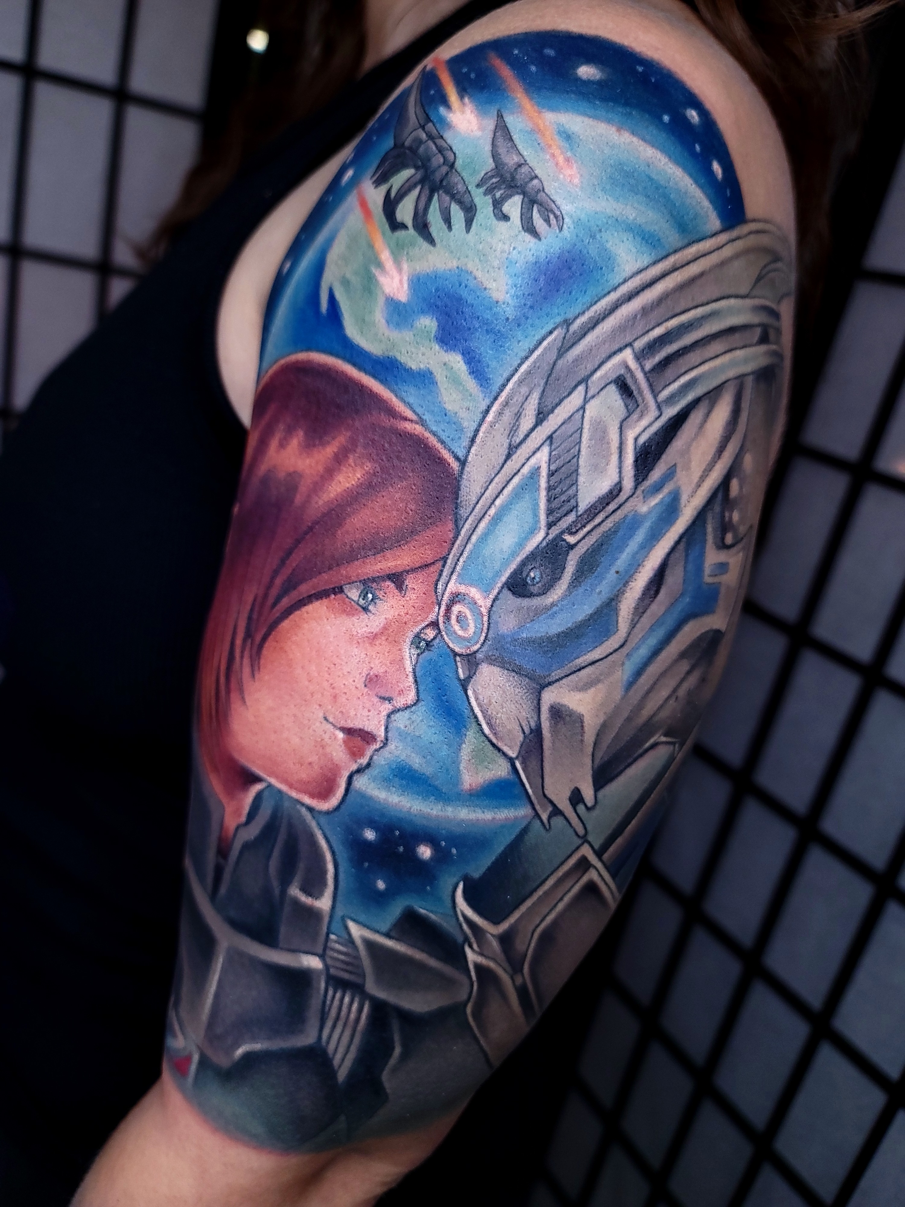 Tattoo by @scarpo — realism, anime