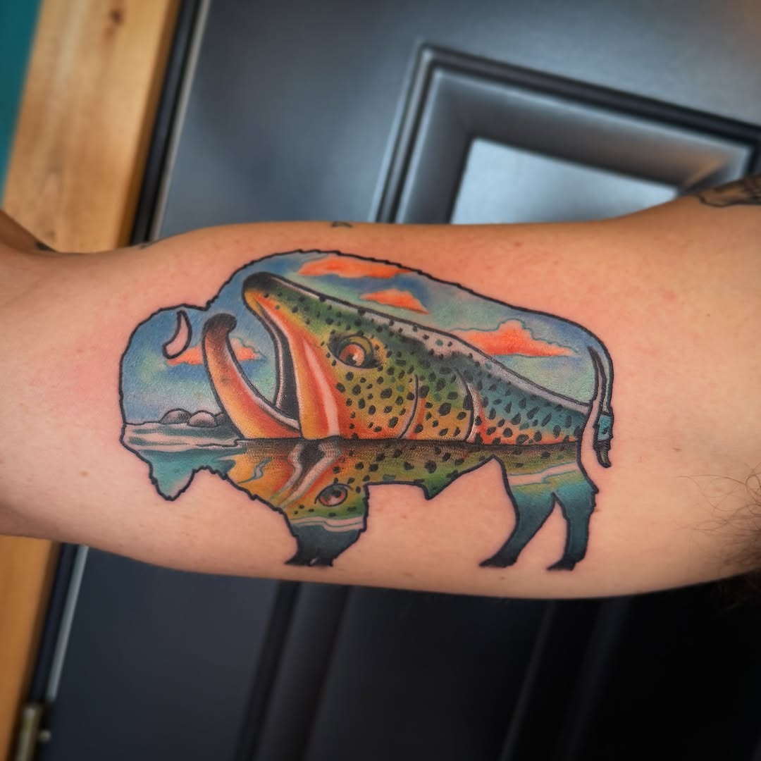 Tattoo work at Big Sky Tattoo Expo 2026